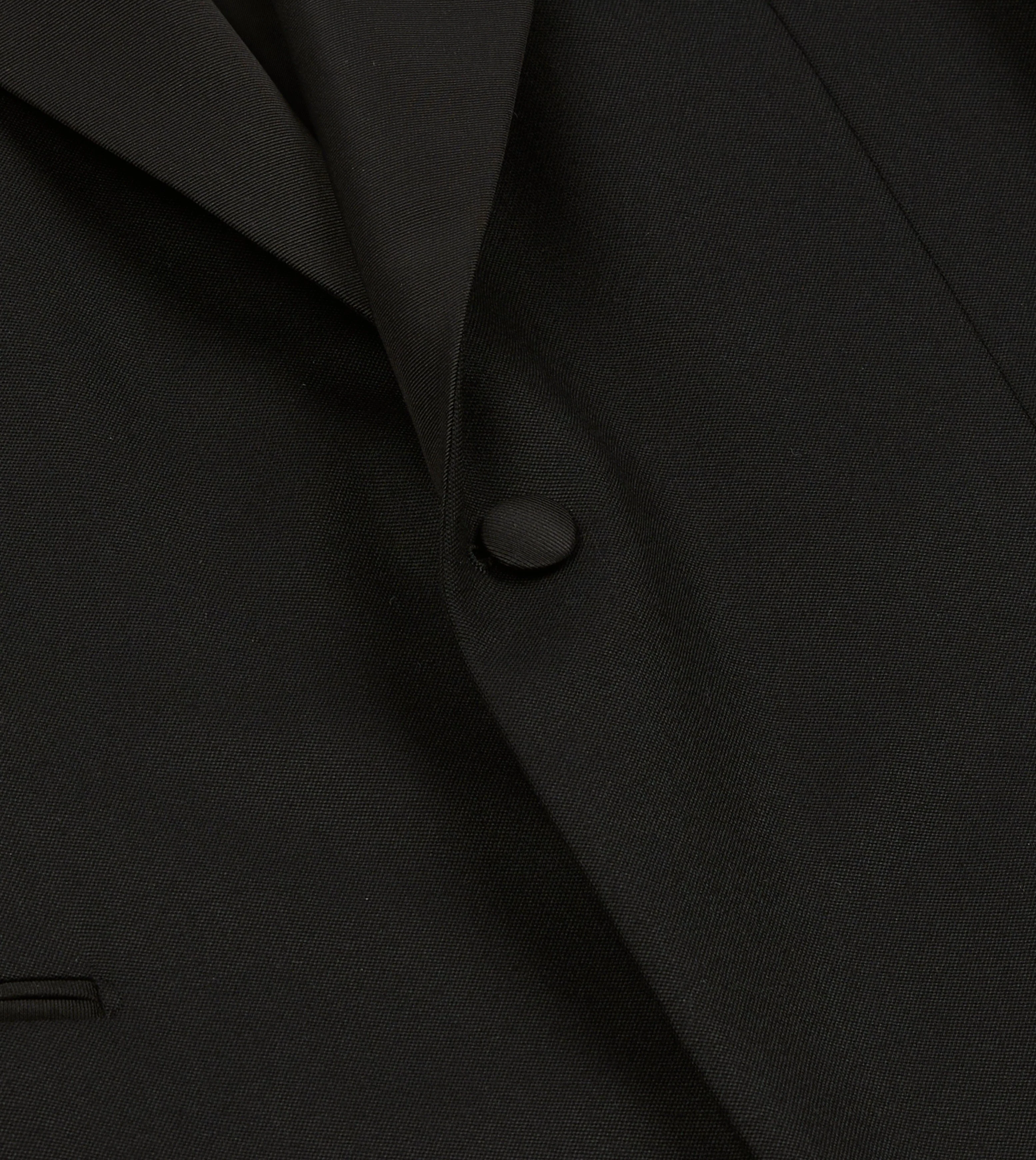 Black Barathea Wool Dinner Jacket - Image 5