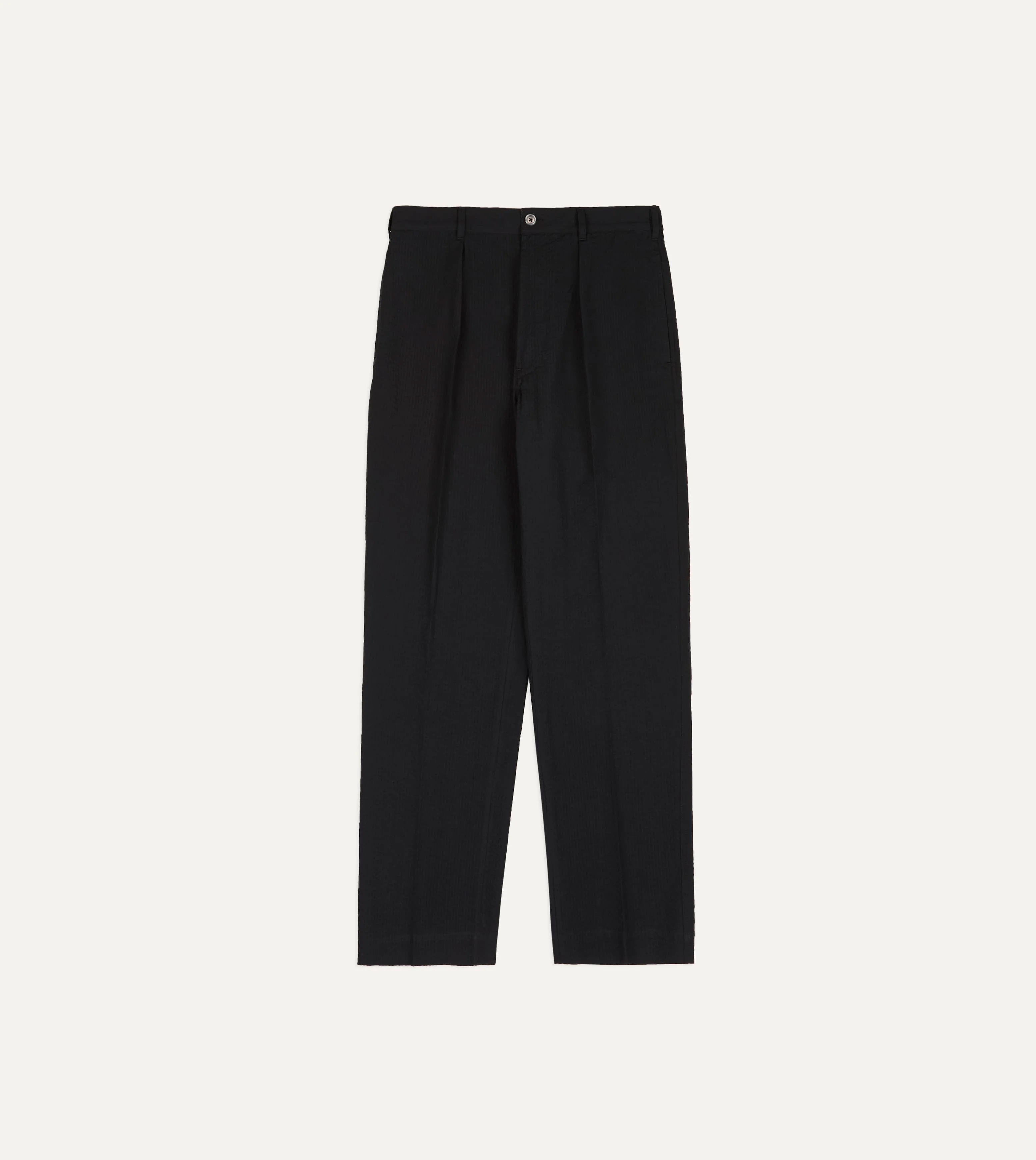 Black Seersucker Games Trousers - Image 3