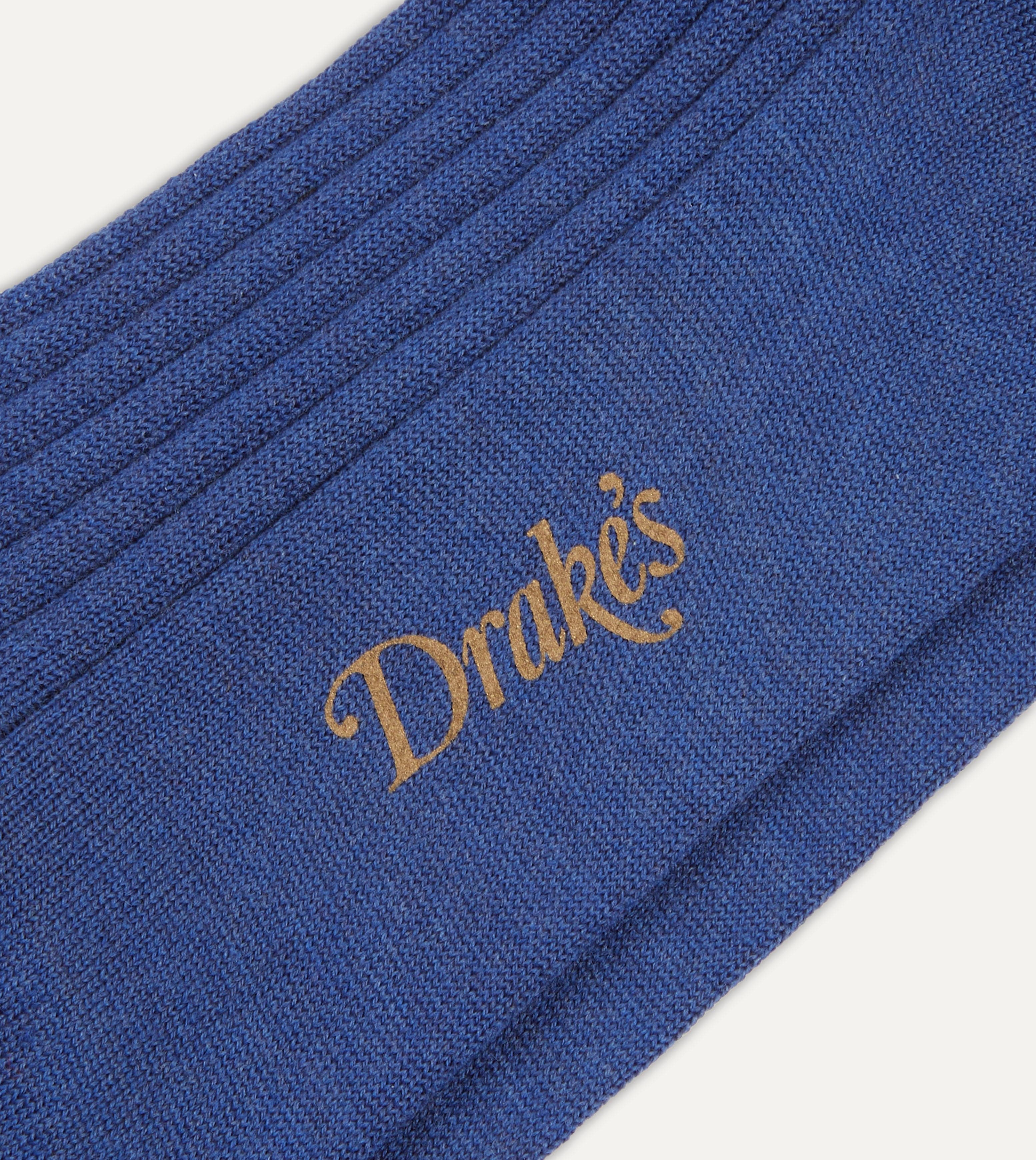 Blue Wool Mid-Calf Socks - Image 2