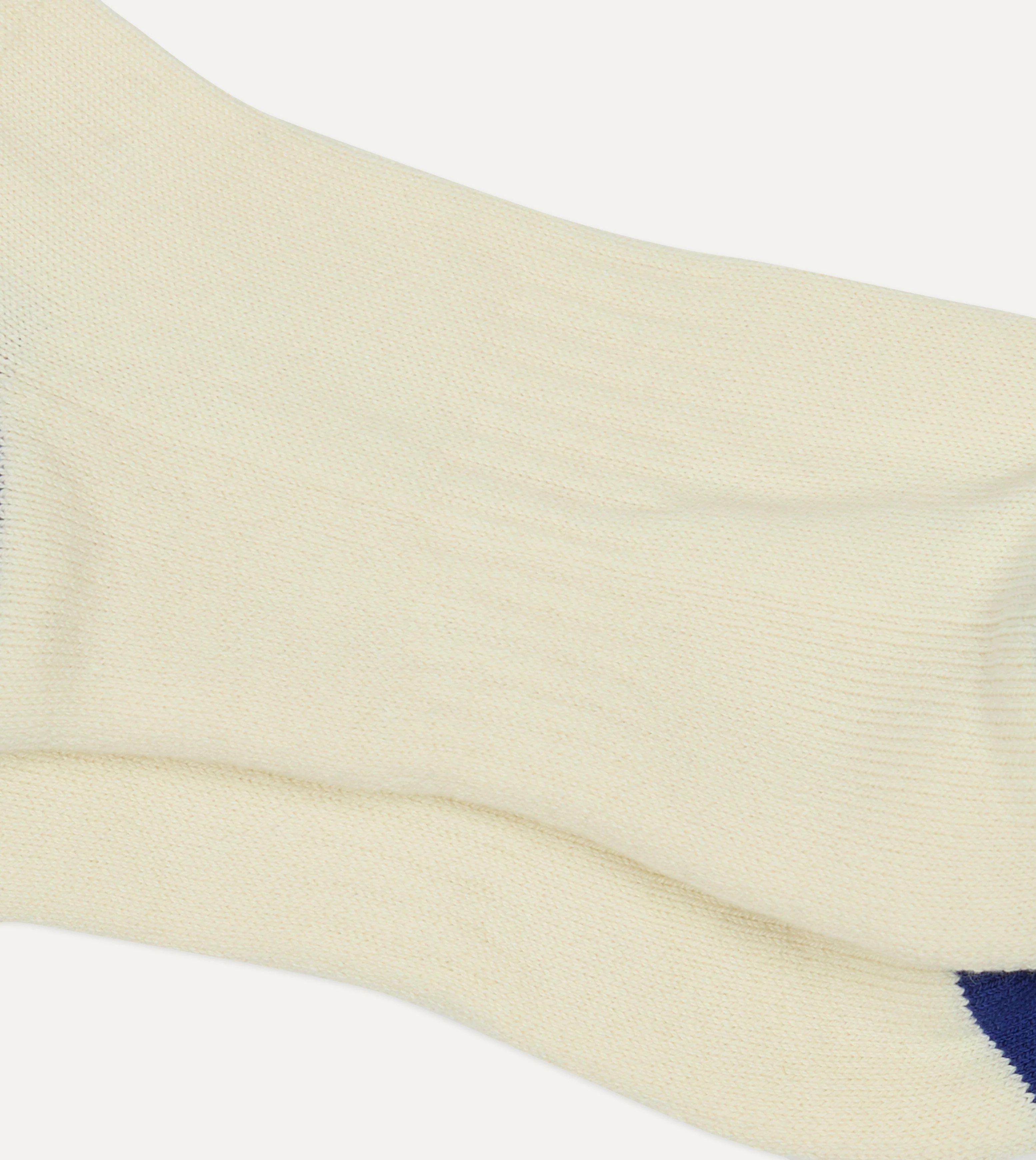 Blue, Yellow and Green Striped Sport Socks - Image 2
