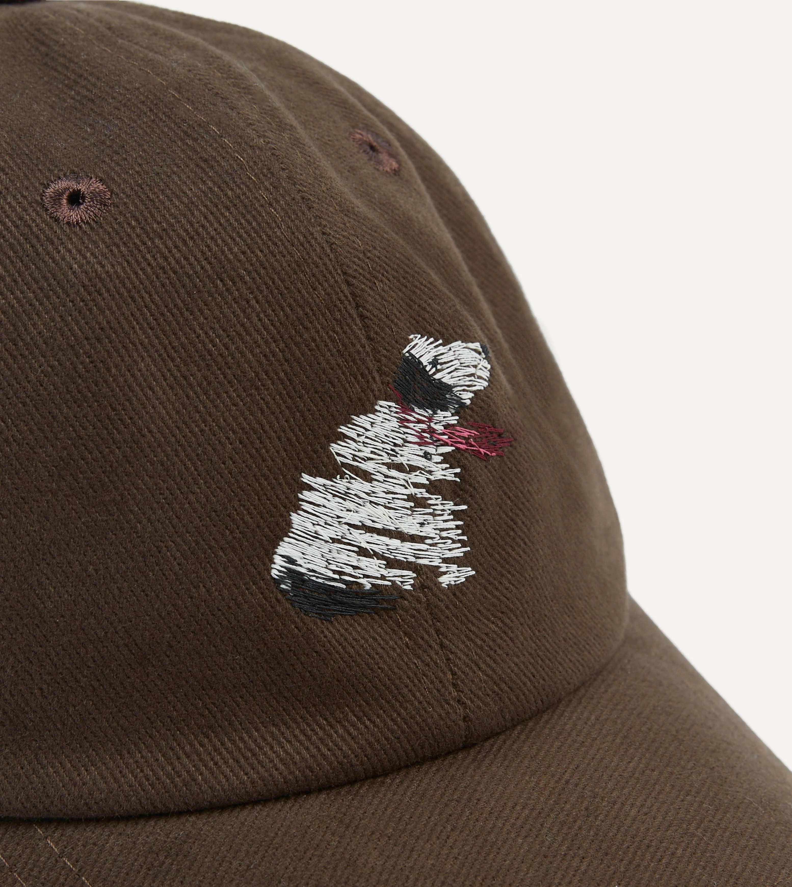 Brown Dog Heavy Cotton Twill Baseball Cap - Image 3