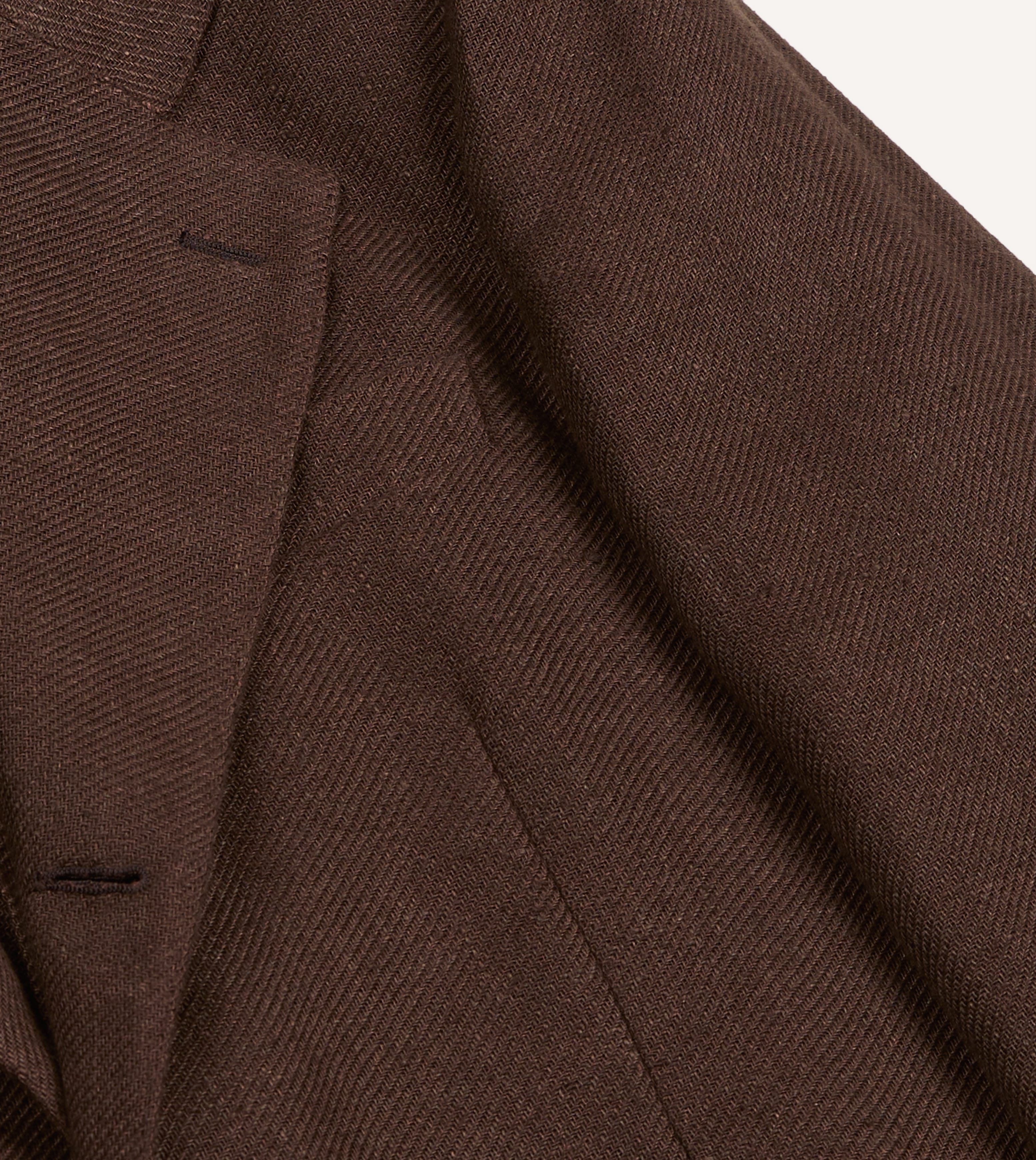 Brown Linen Blazer - Image 5