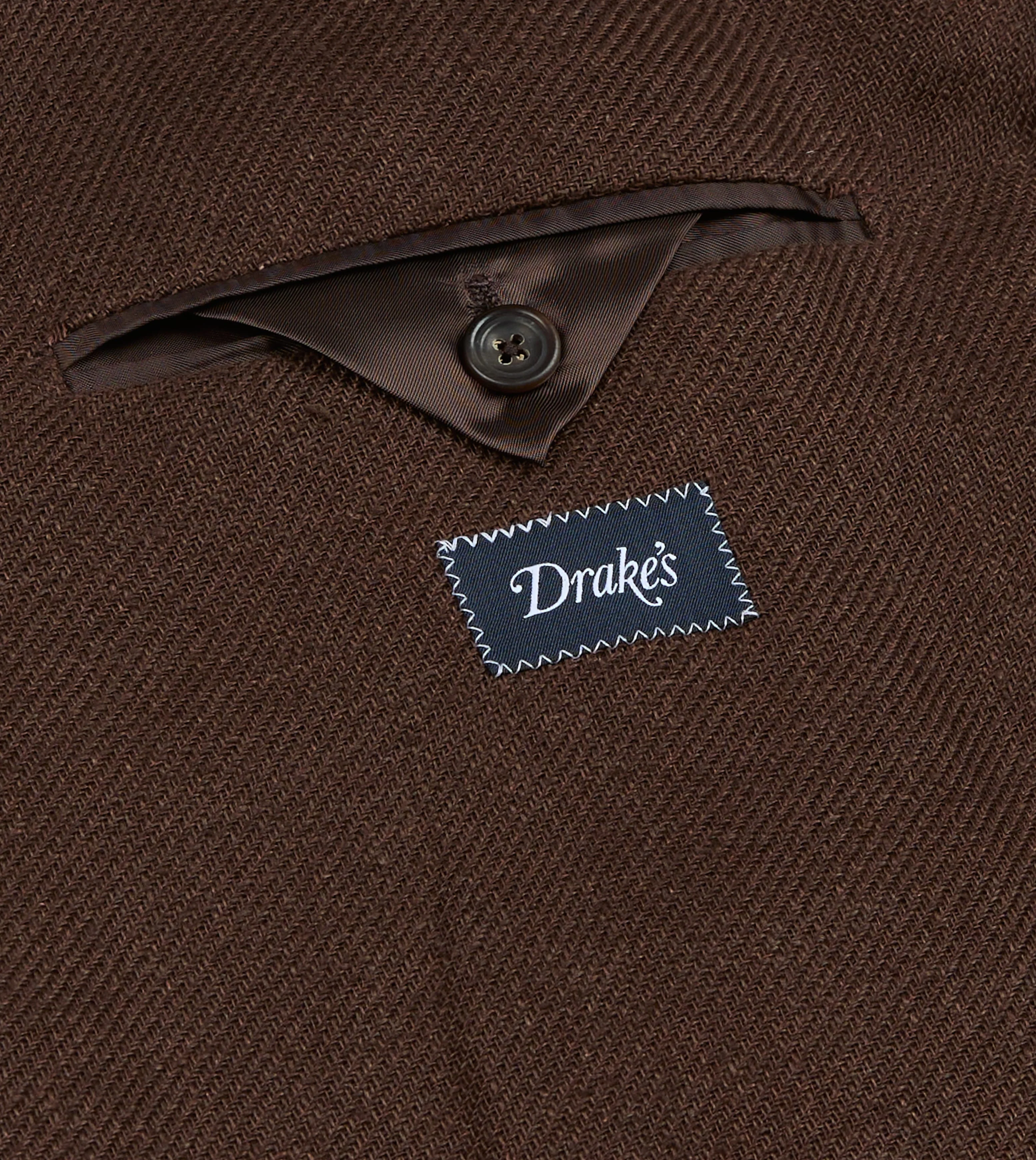 Brown Linen Blazer - Image 8