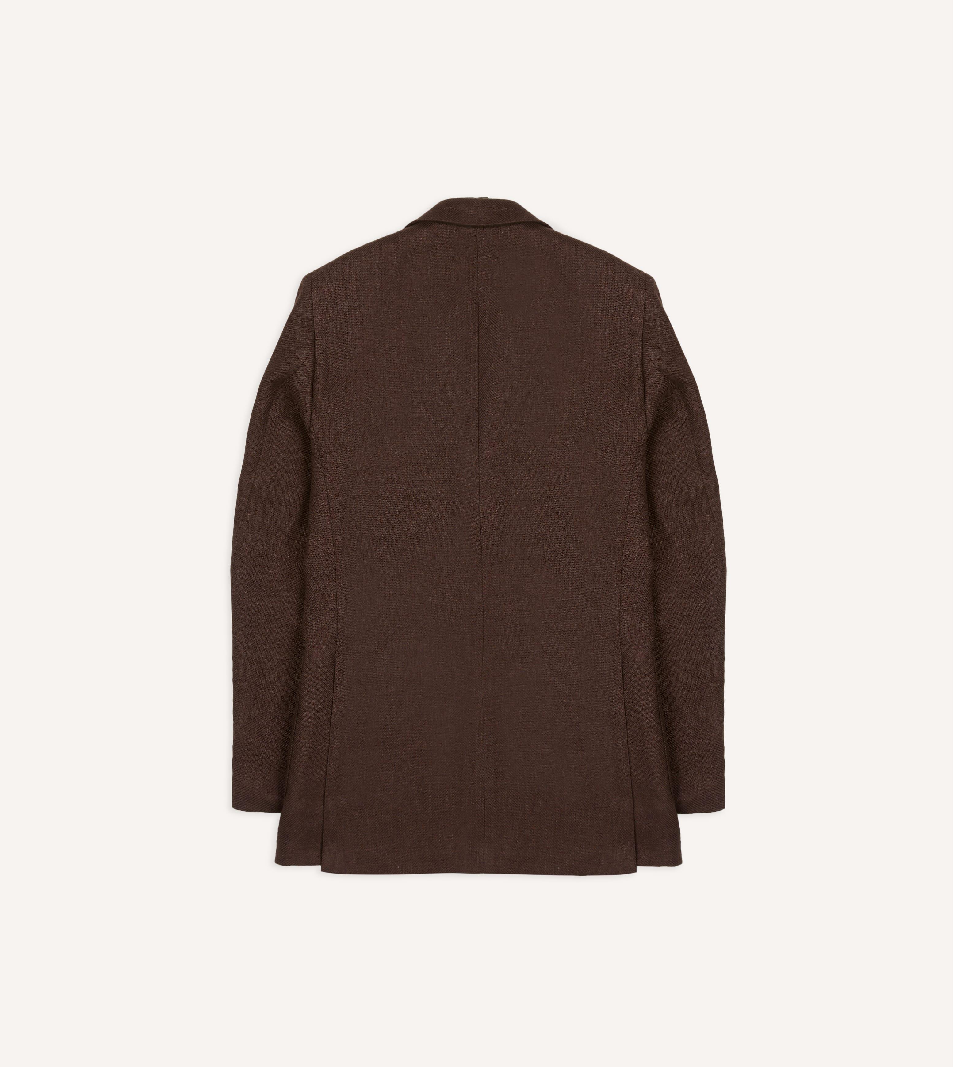 Brown Linen Blazer - Image 9