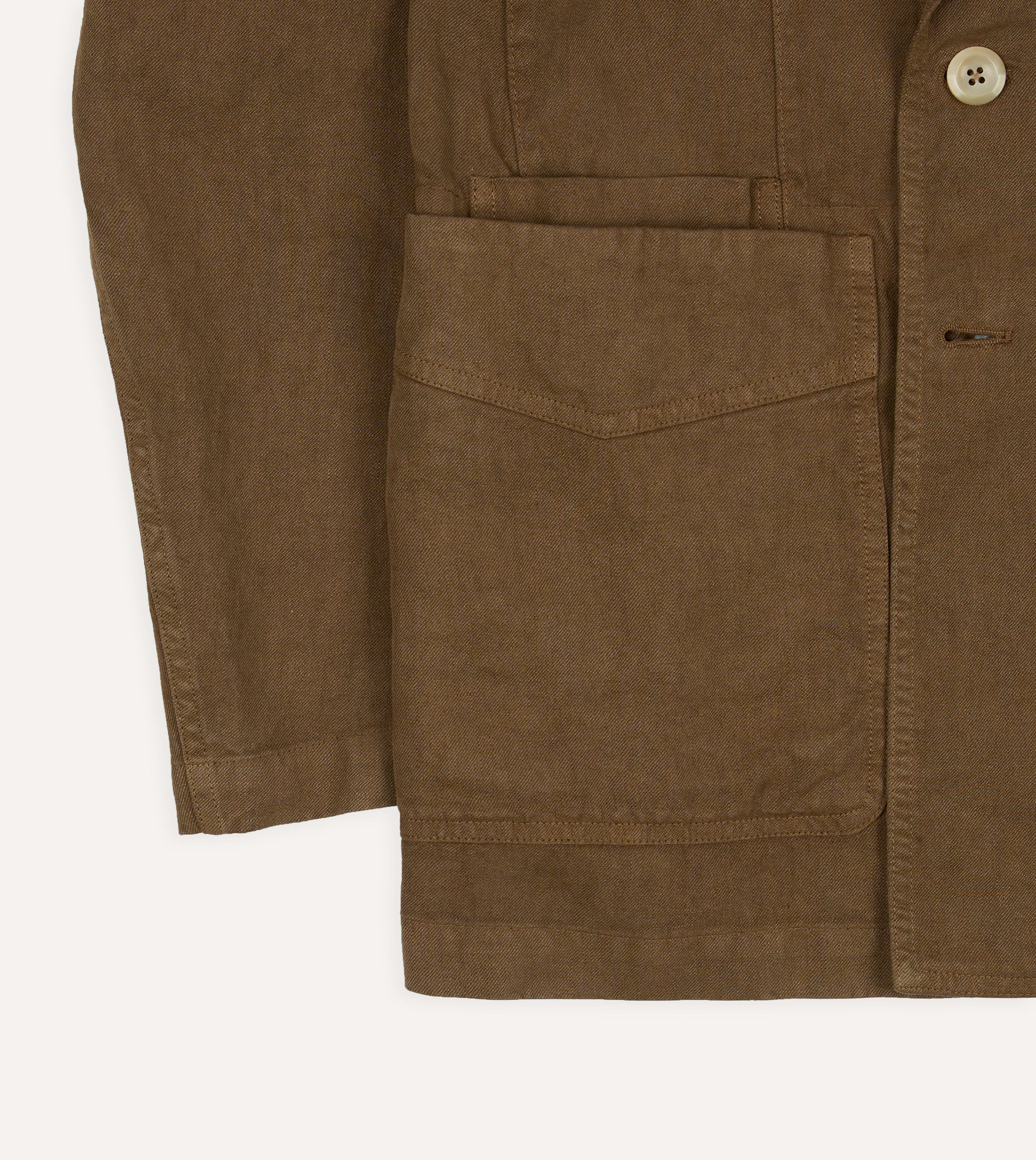 Brown Linen Gabardine Games Blazer Mk. III - Image 7
