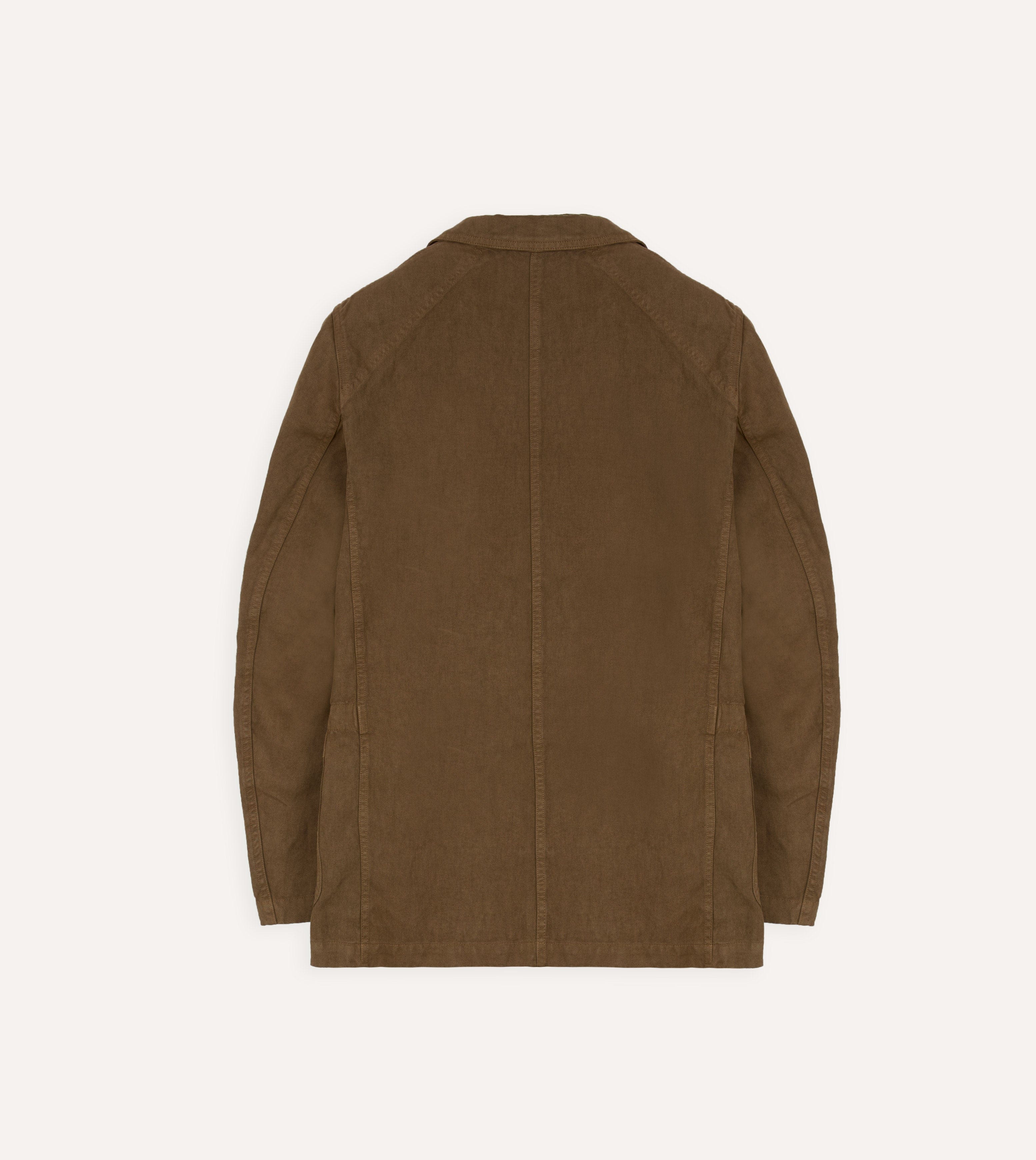 Brown Linen Gabardine Games Blazer Mk. III - Image 9