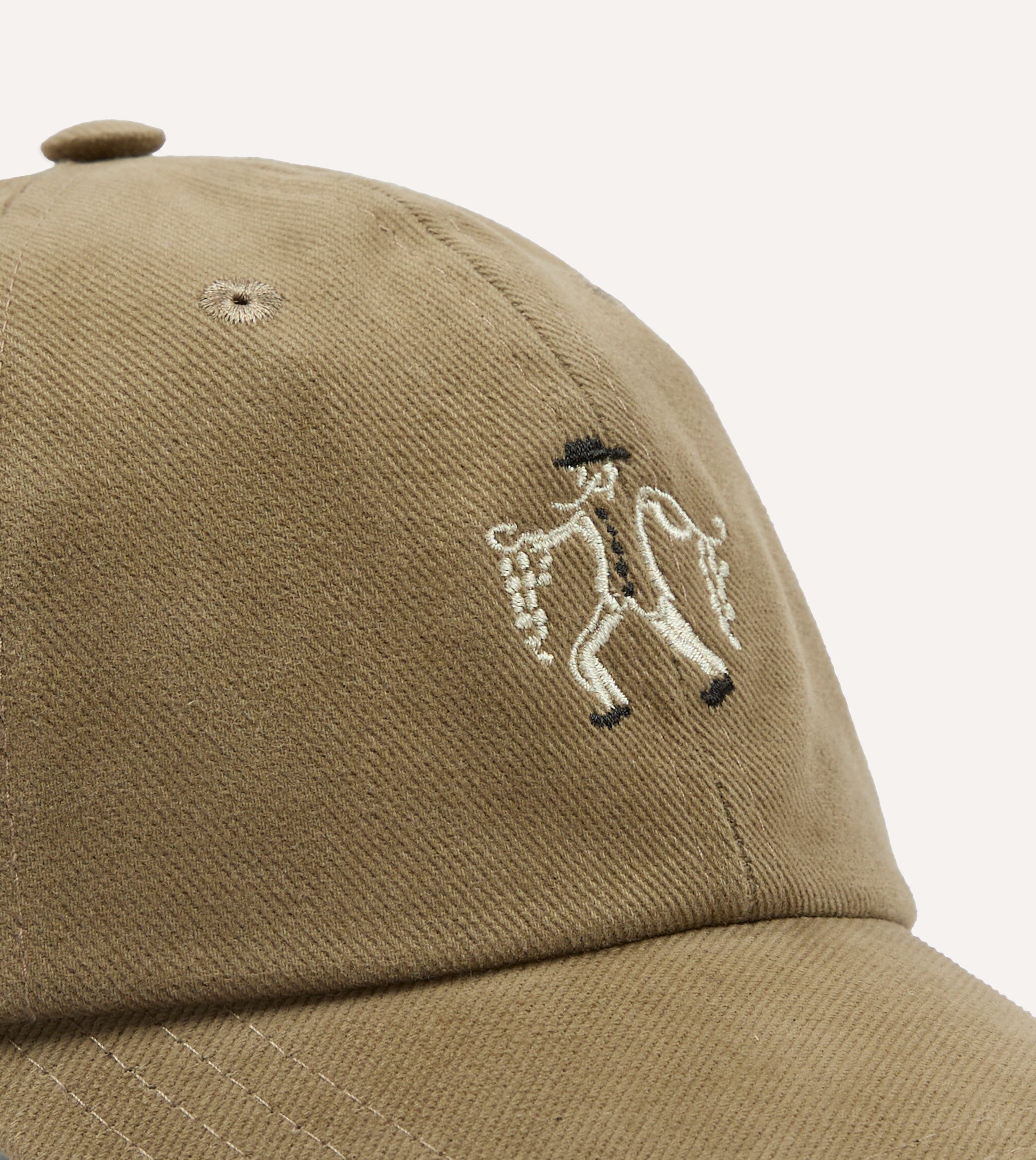 Brown 'Onion Seller' Cotton Twill Baseball Cap - Image 3