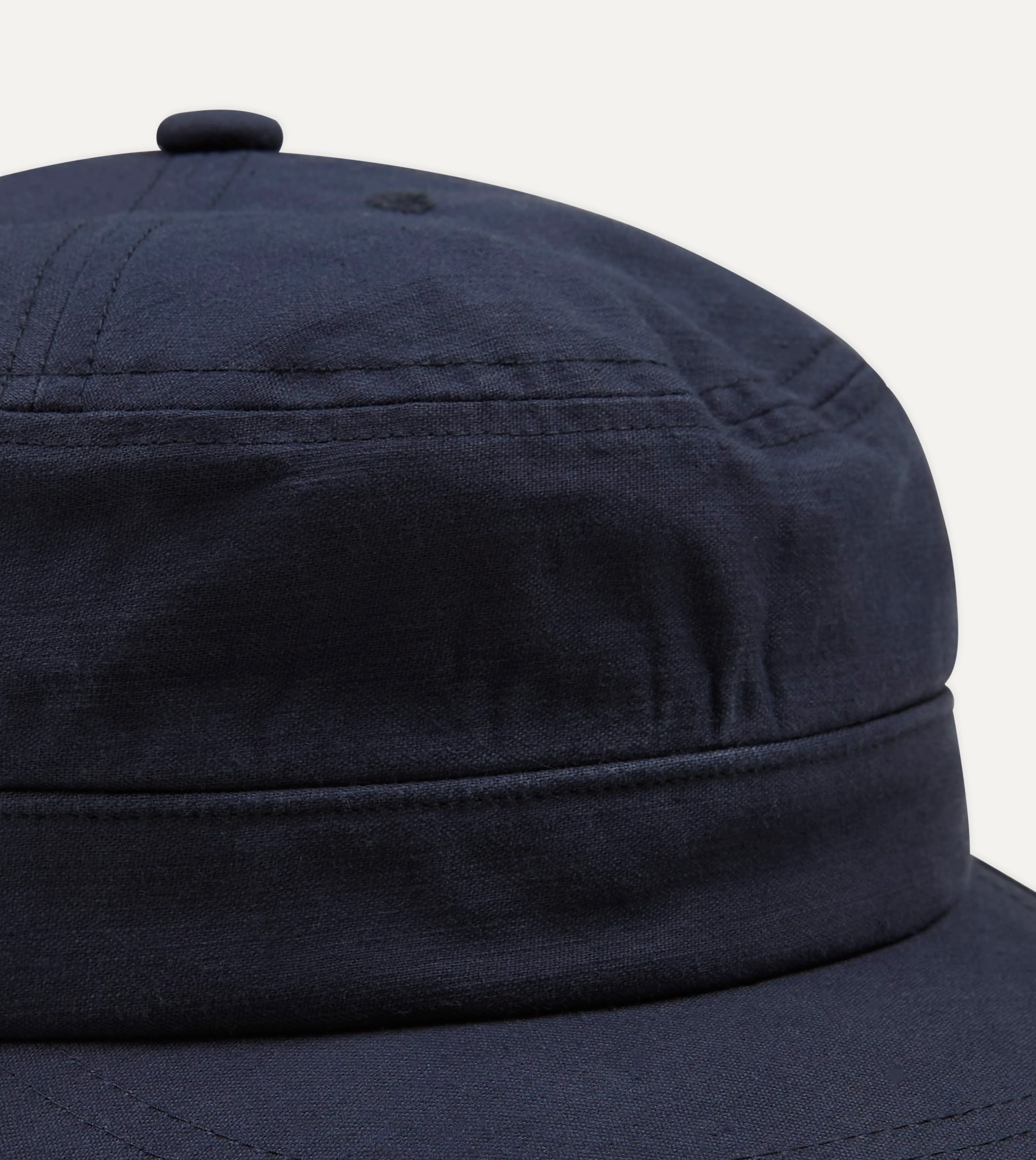 Câbleami Navy Light Back Satin Cotton Metro Hat - Image 2