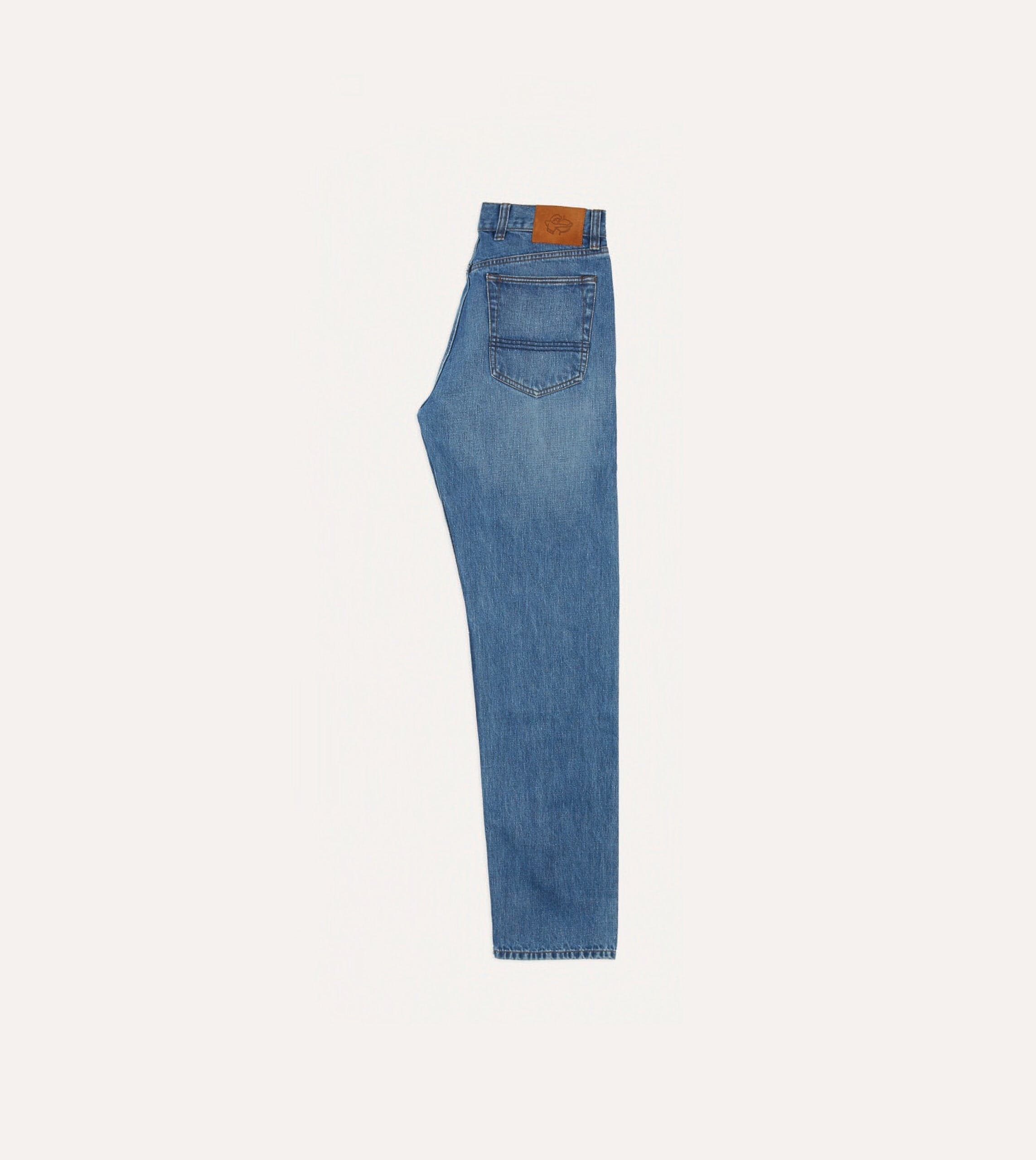 Custom Wash 14.2oz Japanese Selvedge Denim Five-Pocket Jeans - Image 6