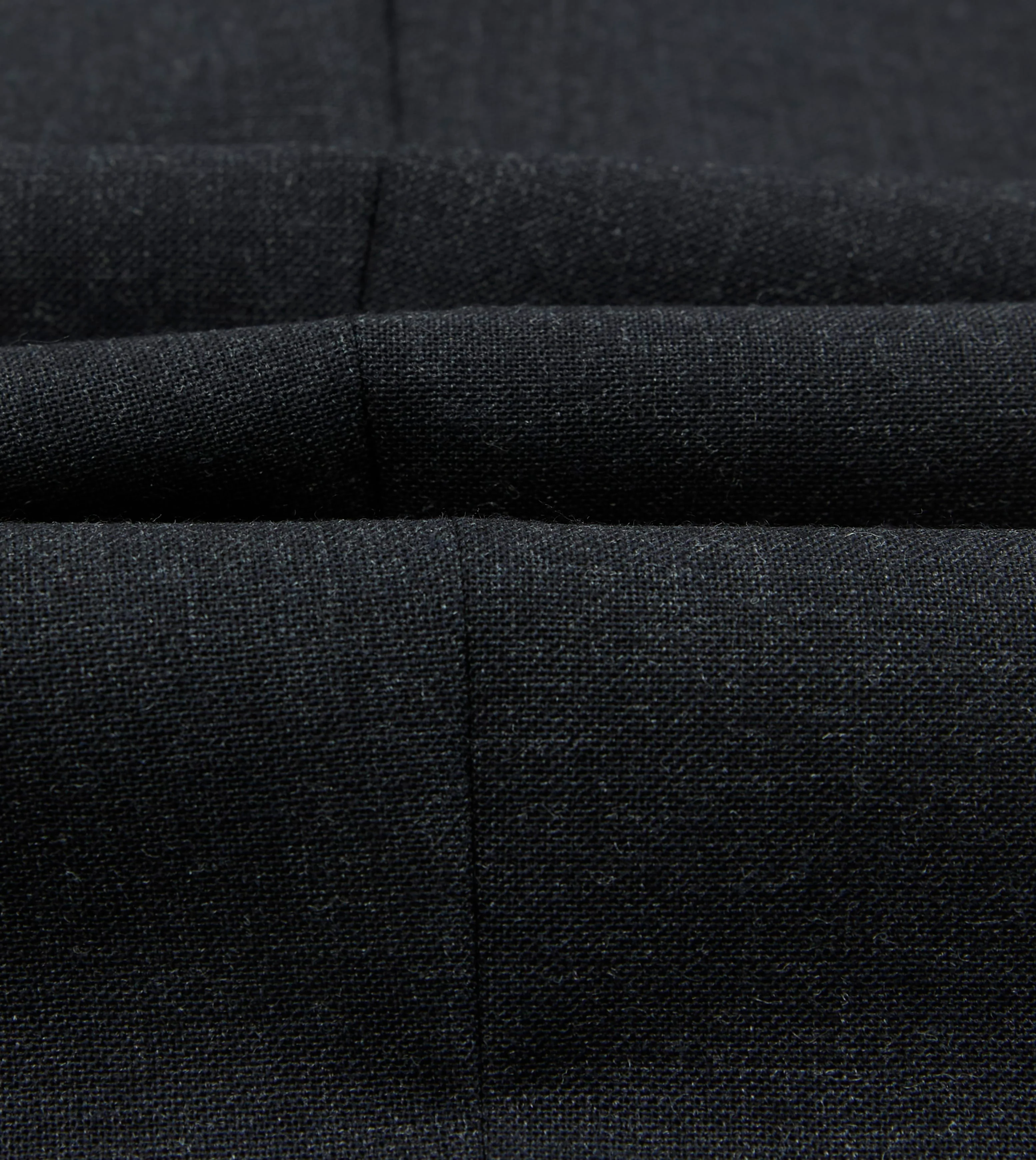 Dark Grey Fresco® Wool Single-Pleat Trouser - Image 2