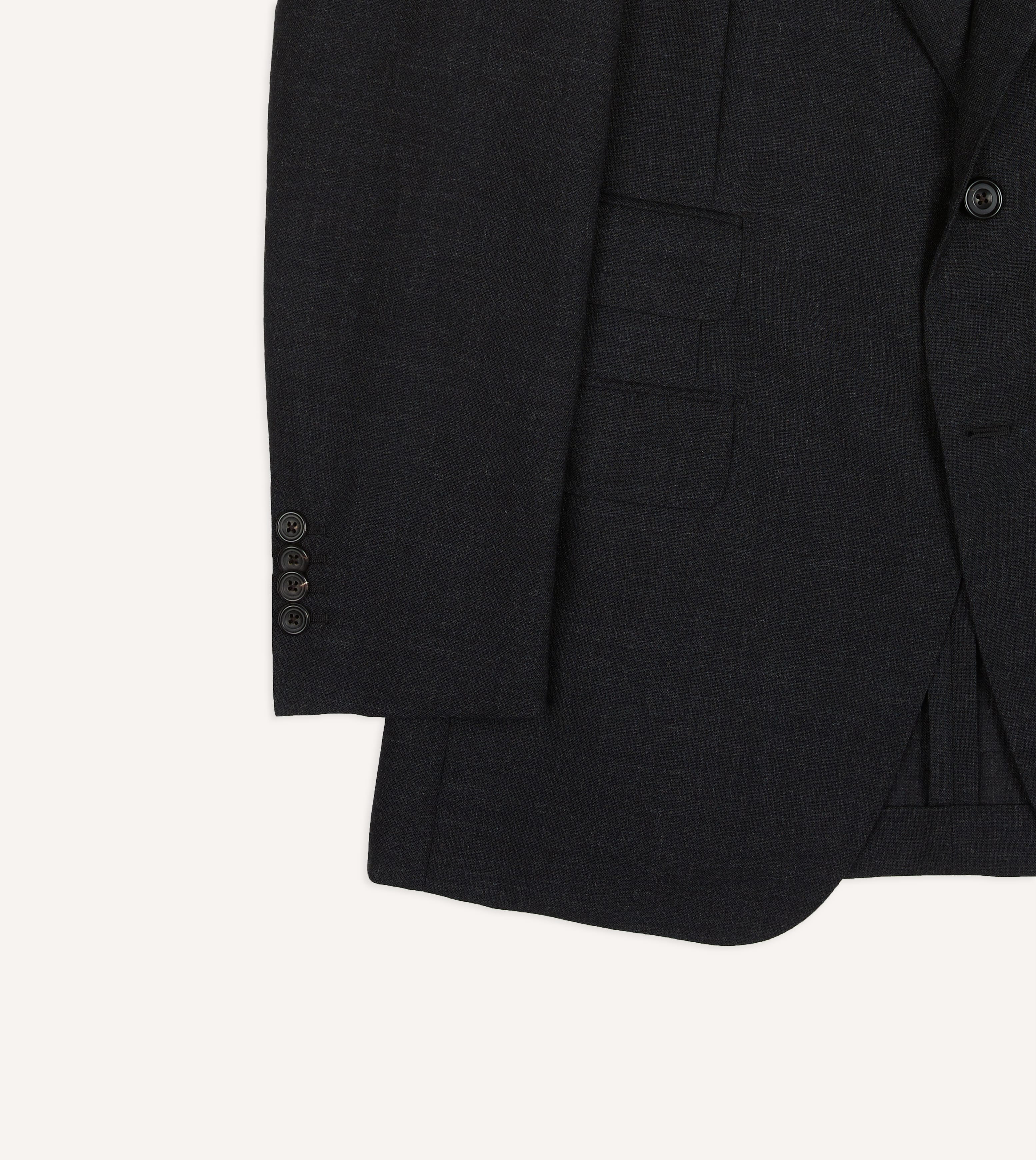 Dark Grey Fresco® Wool Tailored Jacket - Image 7