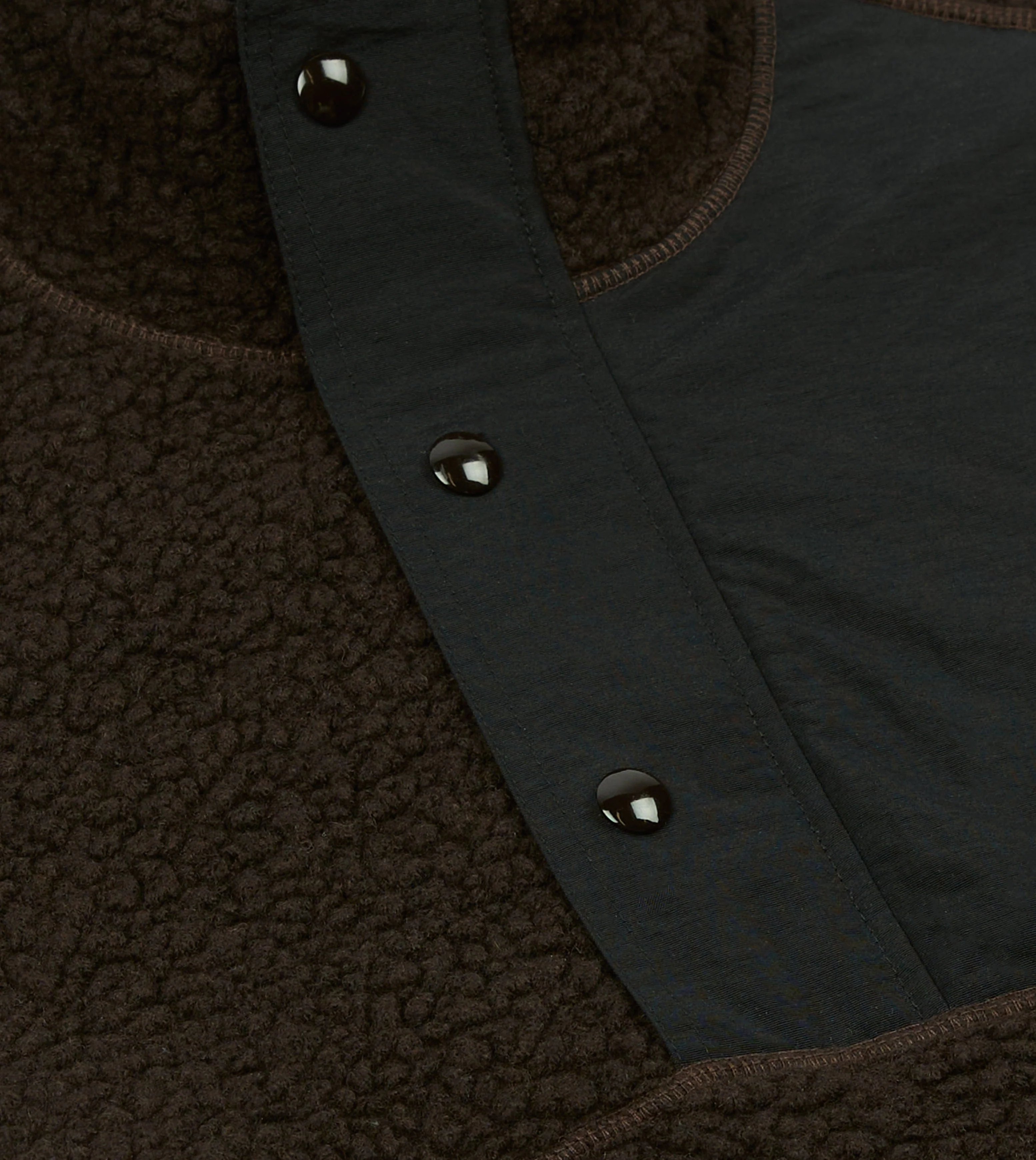 Drake's by A. Levine Boucle Wool Half-Zip Fleece Jacket - Image 6