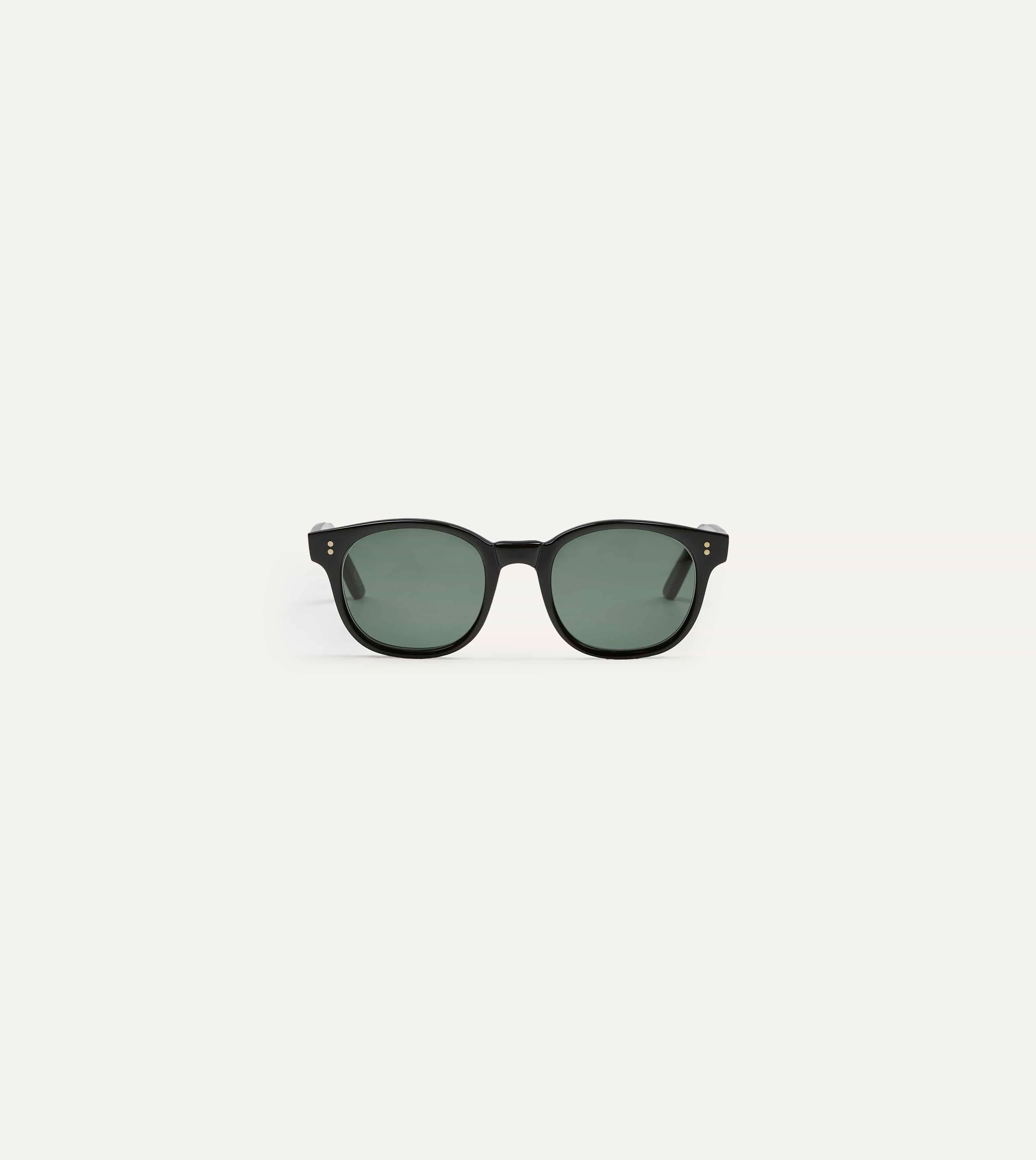 Drake's by Ransome Black Panto Frame Sunglasses - Image 3
