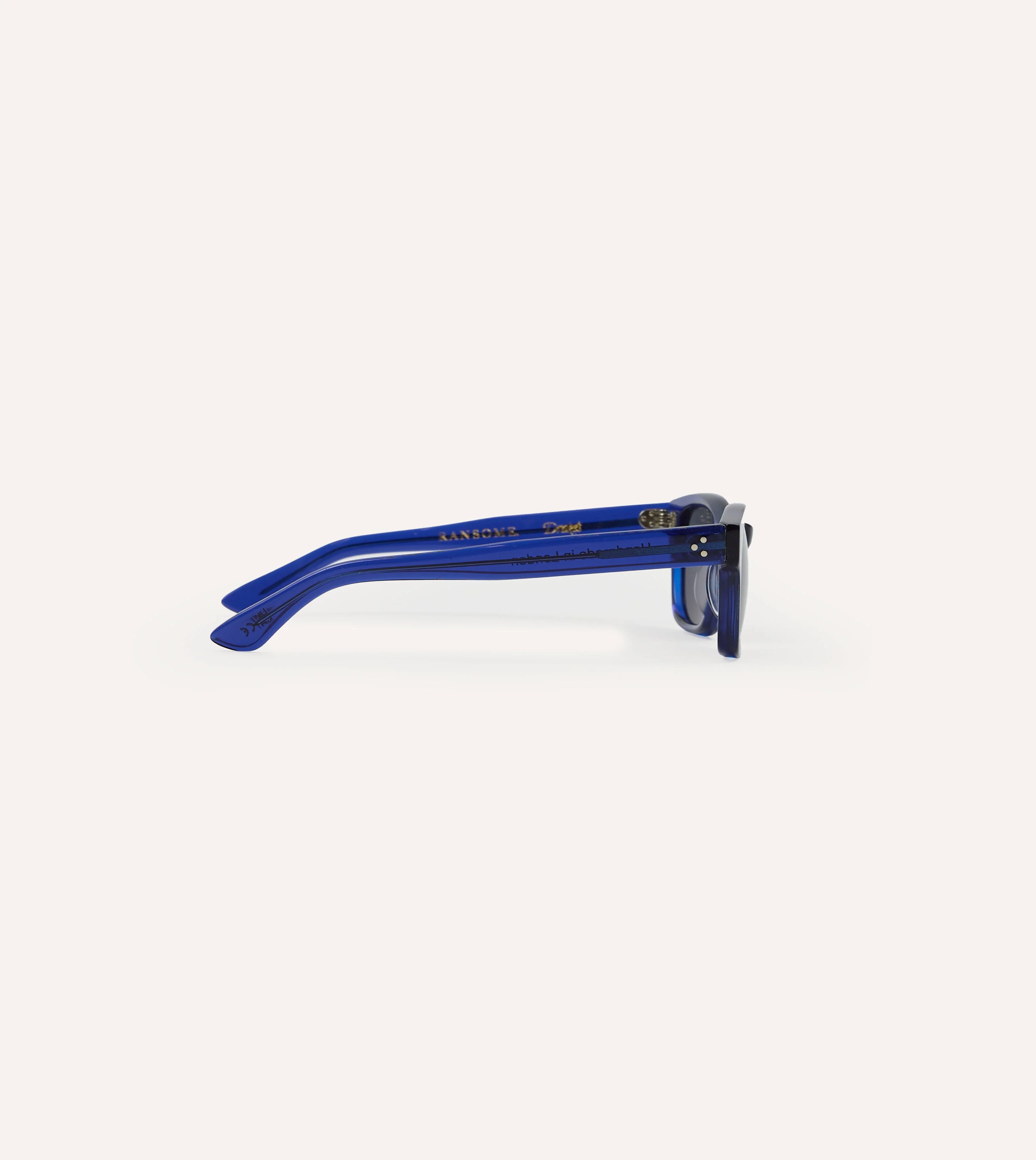 Drake's by Ransome Bottle Blue Rectangle Frame Sunglasses - Image 5