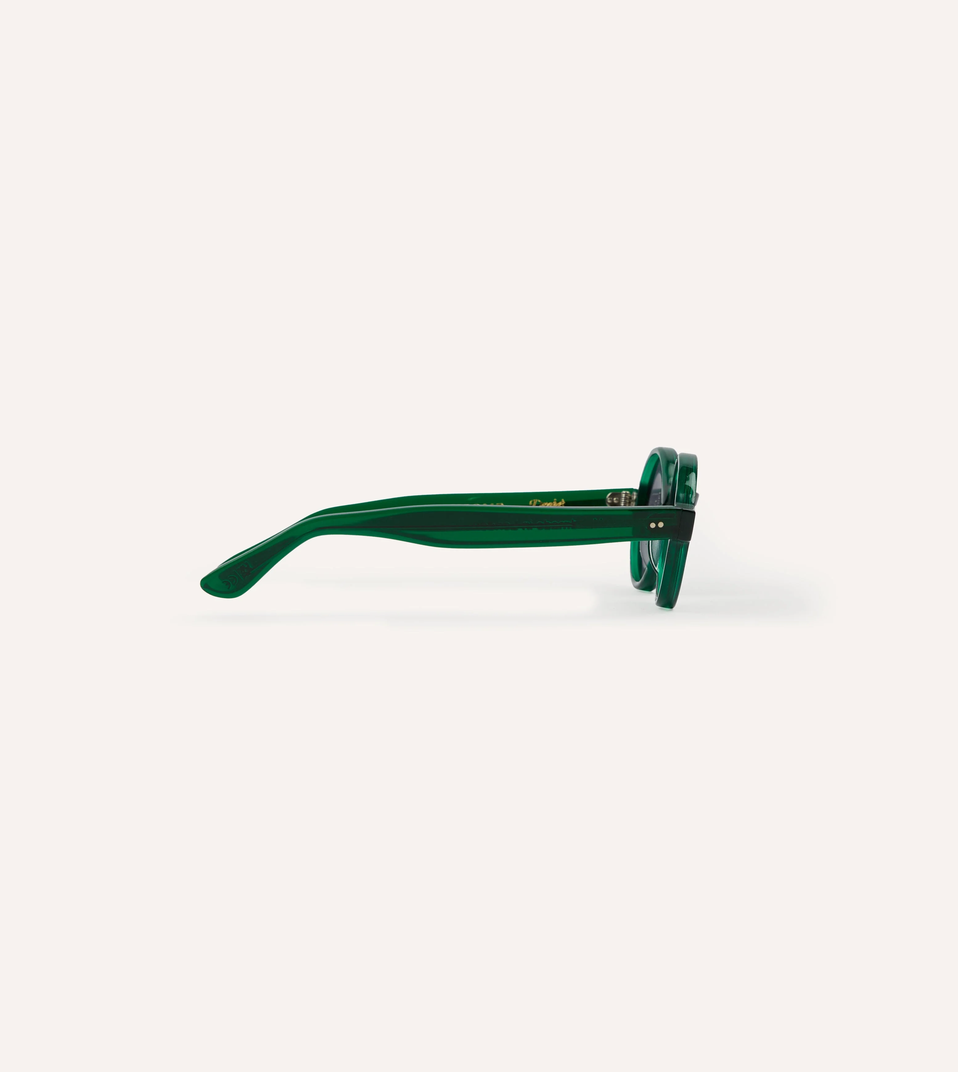 Drake's by Ransome Dark Green Round Frame Sunglasses - Image 5