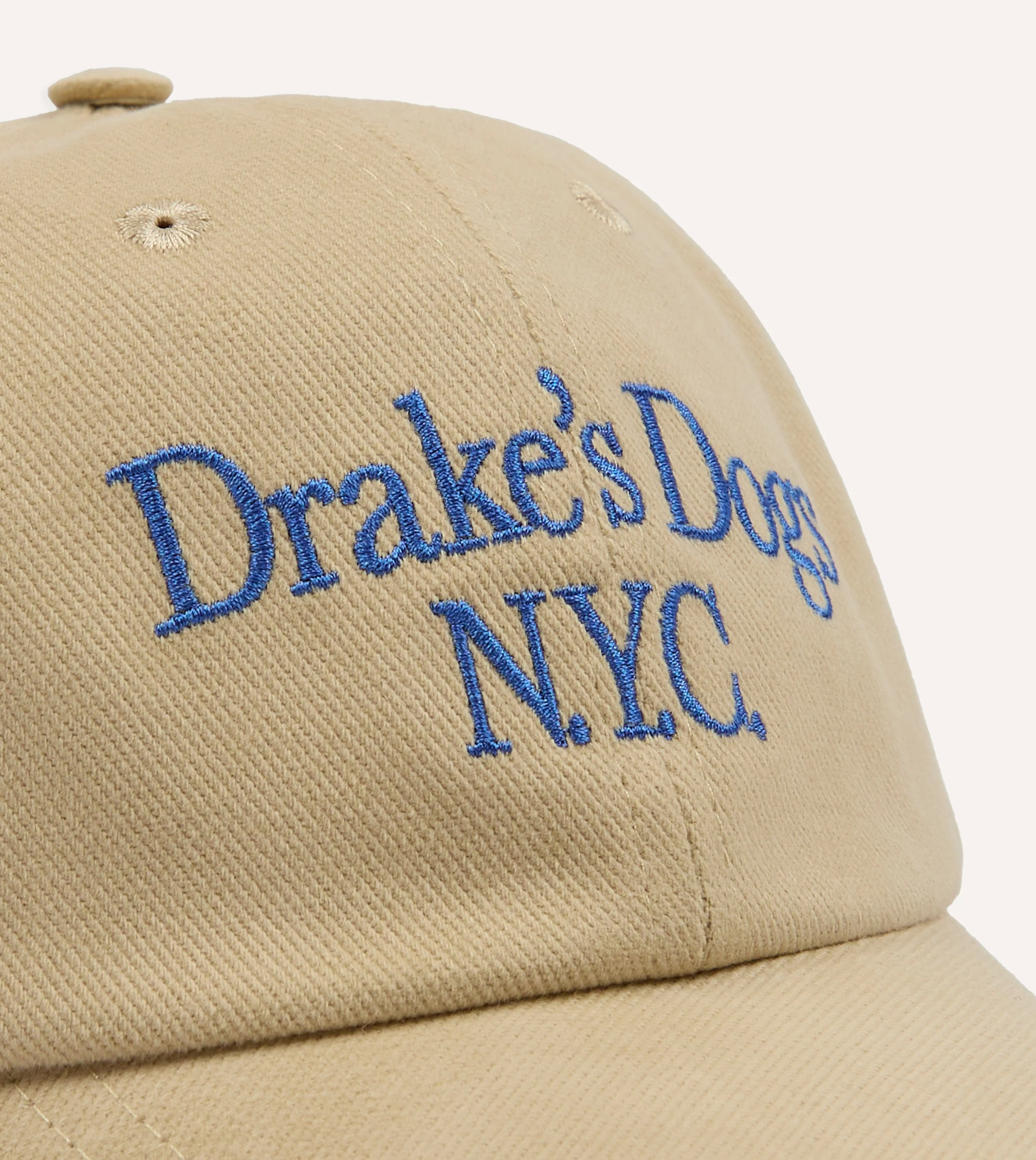 'Drake's Dogs' Cotton Twill Baseball Cap - Image 3