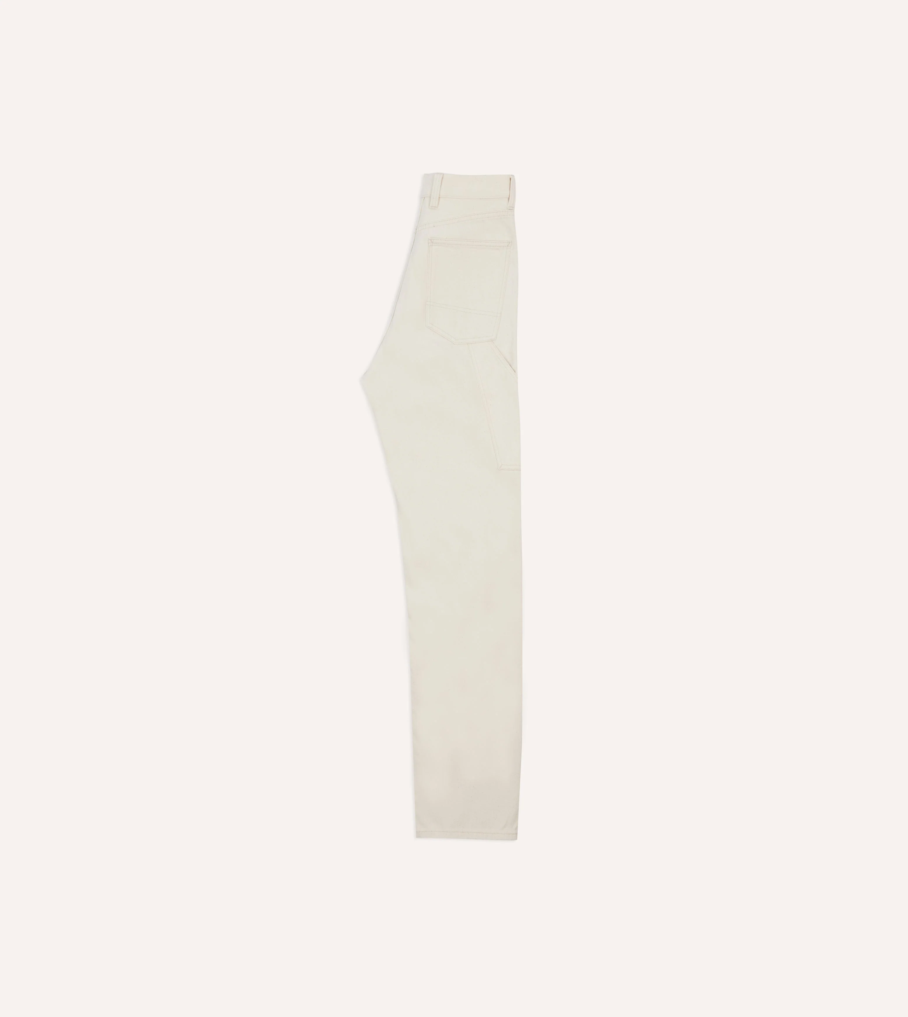 Ecru 12.7oz Selvedge Denim Painter Pants - Image 6
