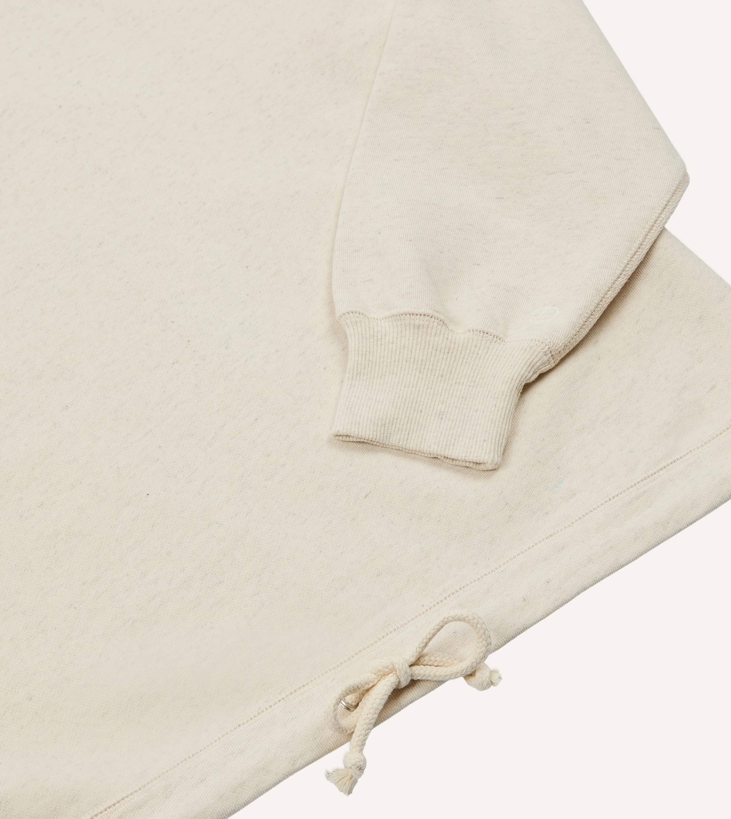 Ecru Cotton-Hemp Smock Sweatshirt - Image 6