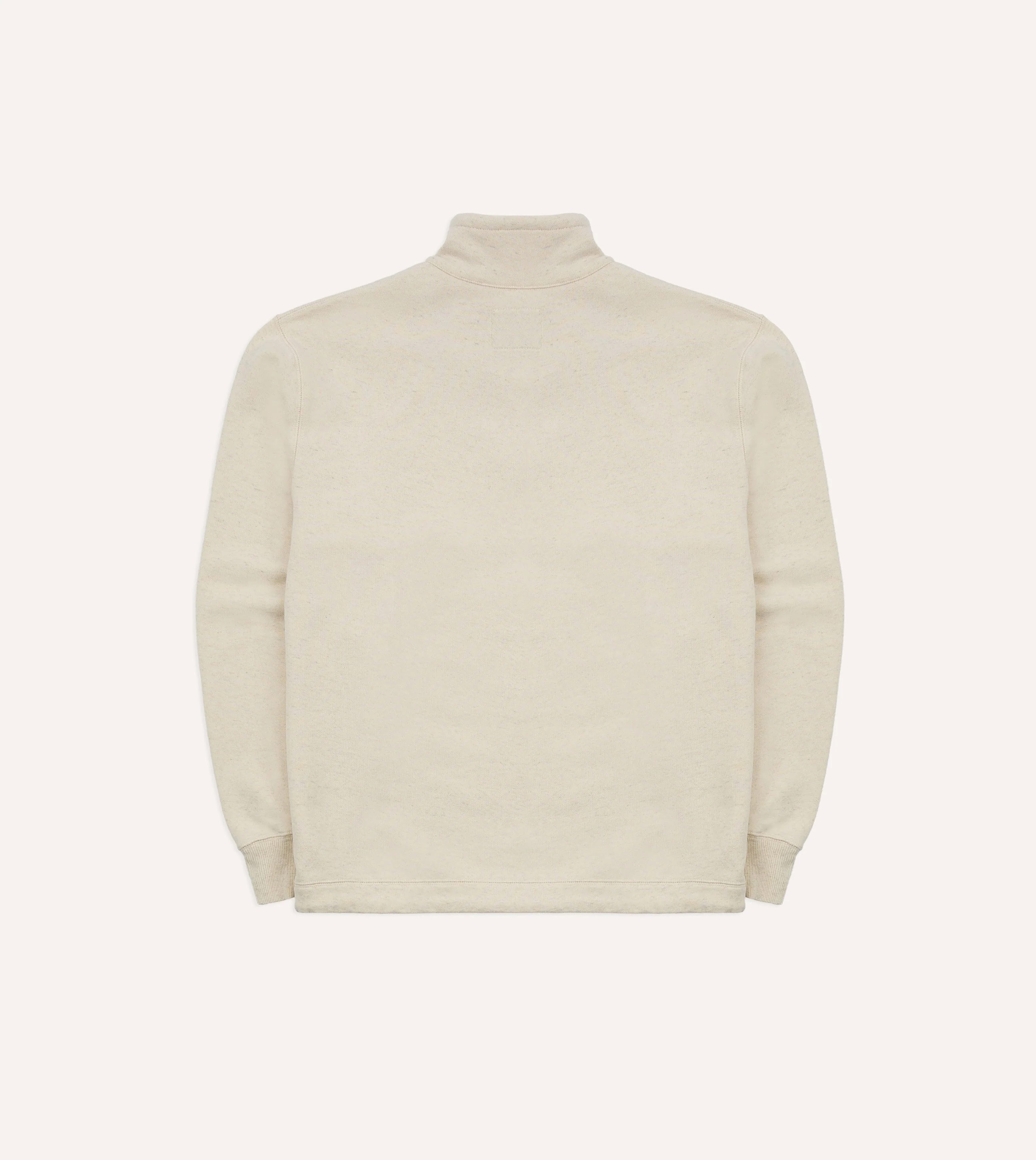 Ecru Cotton-Hemp Smock Sweatshirt - Image 7