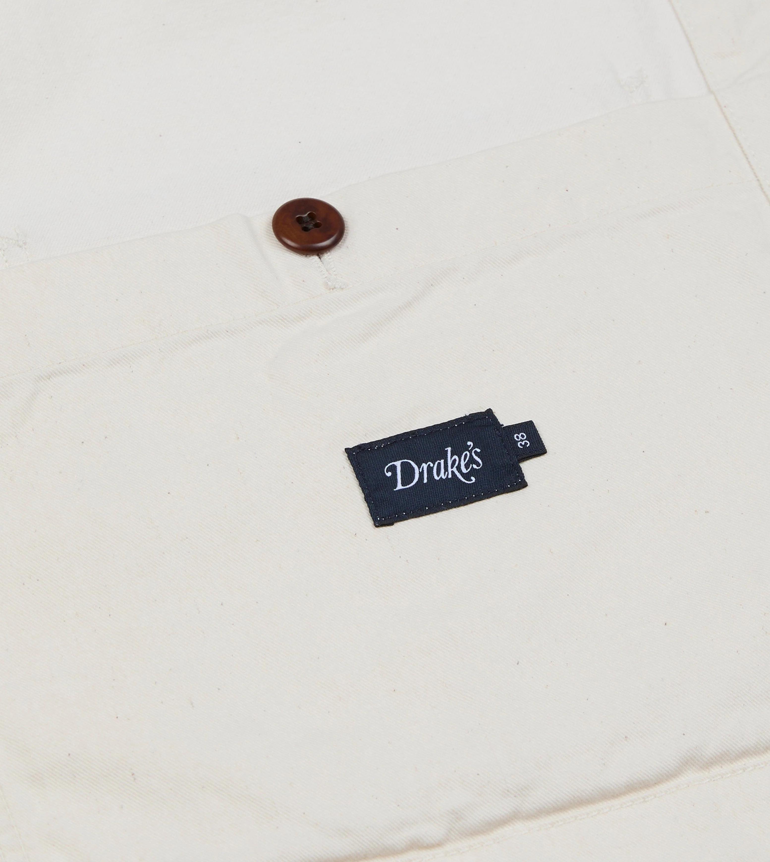 Ecru Cotton Twill Fatigue Jacket - Image 7