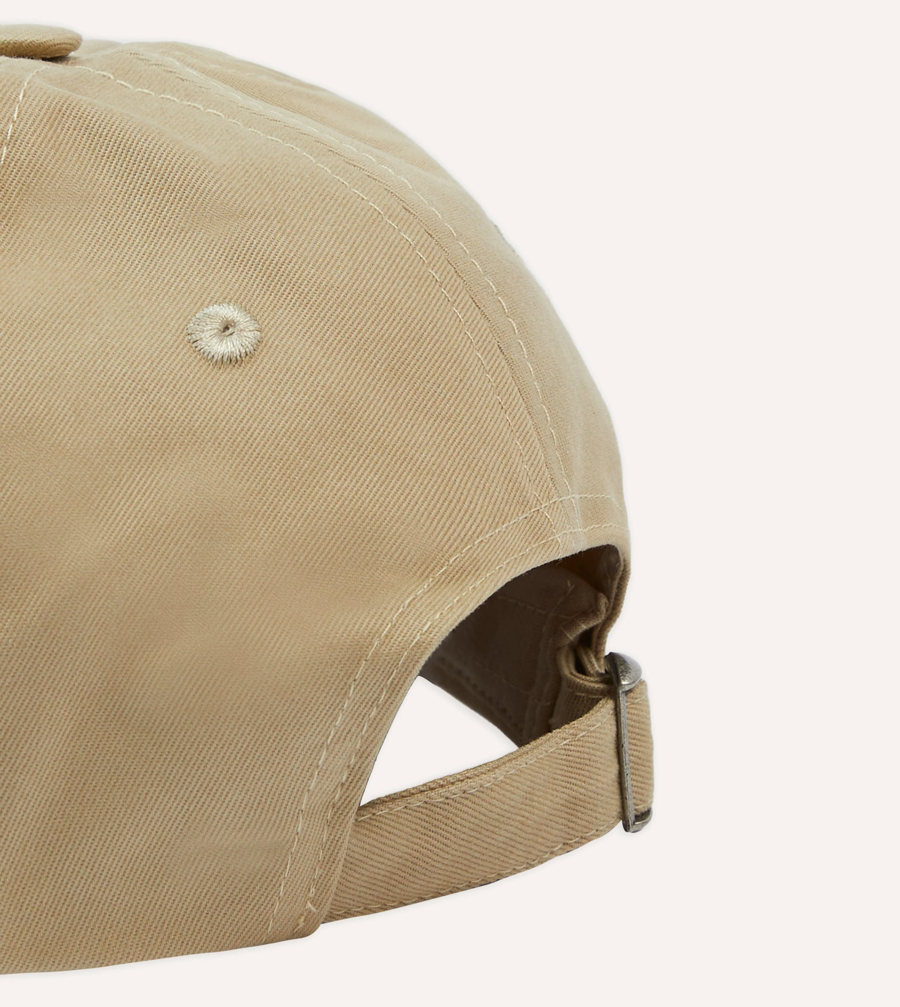 Ecru Soleil Cotton Twill Baseball Cap - Image 2