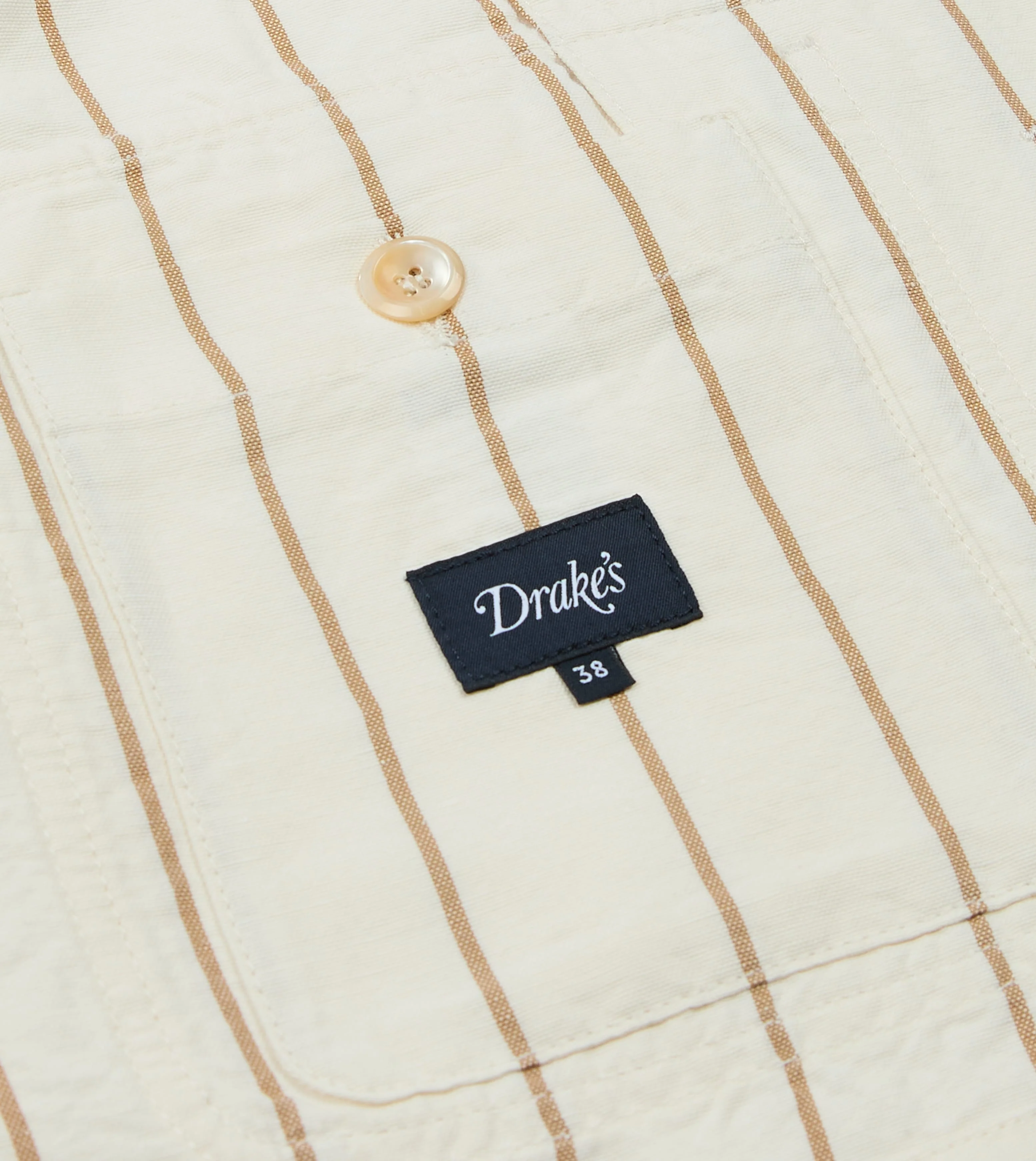 Ecru Stripe Canapa Forestière Jacket - Image 6