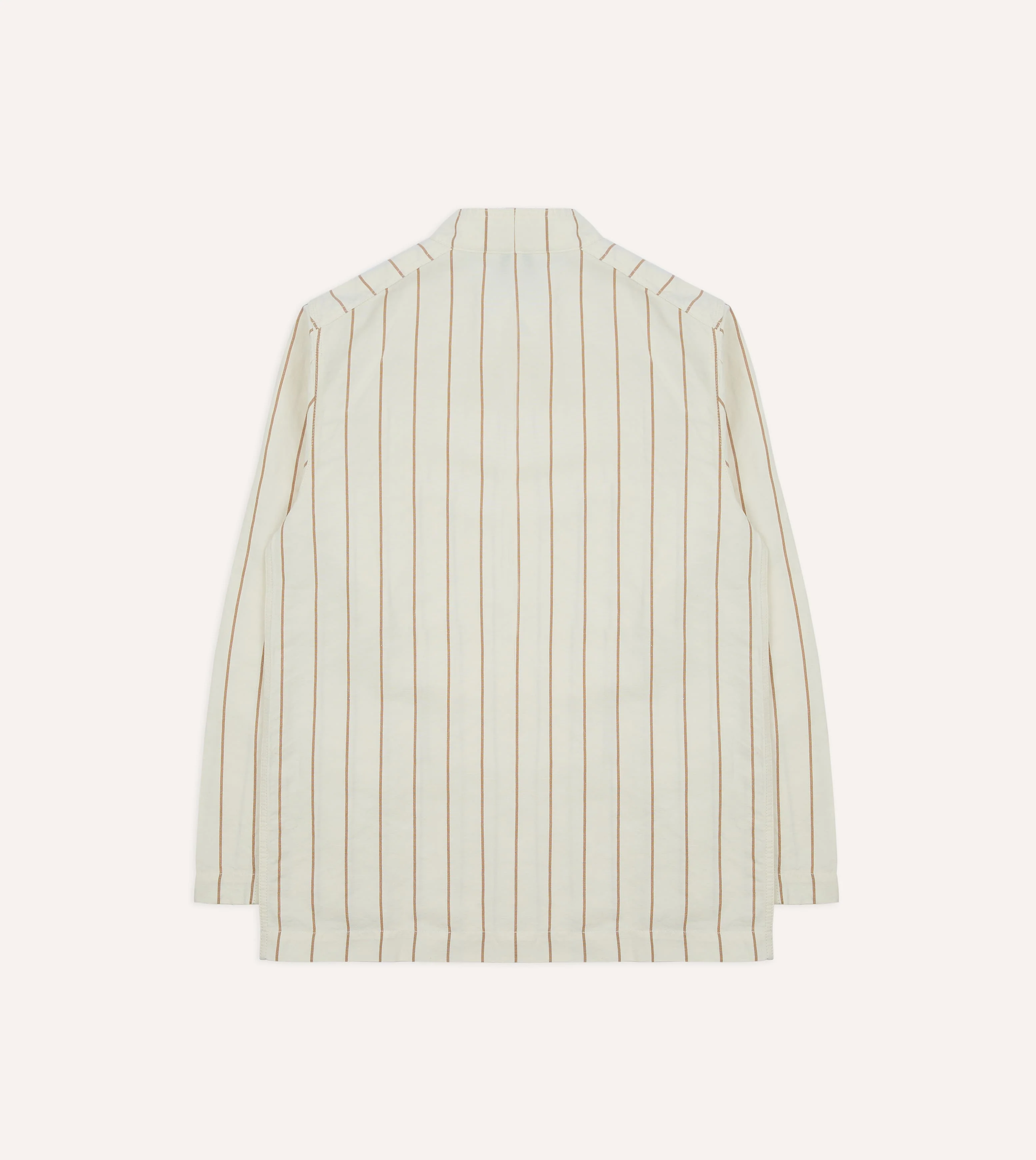 Ecru Stripe Canapa Forestière Jacket - Image 7