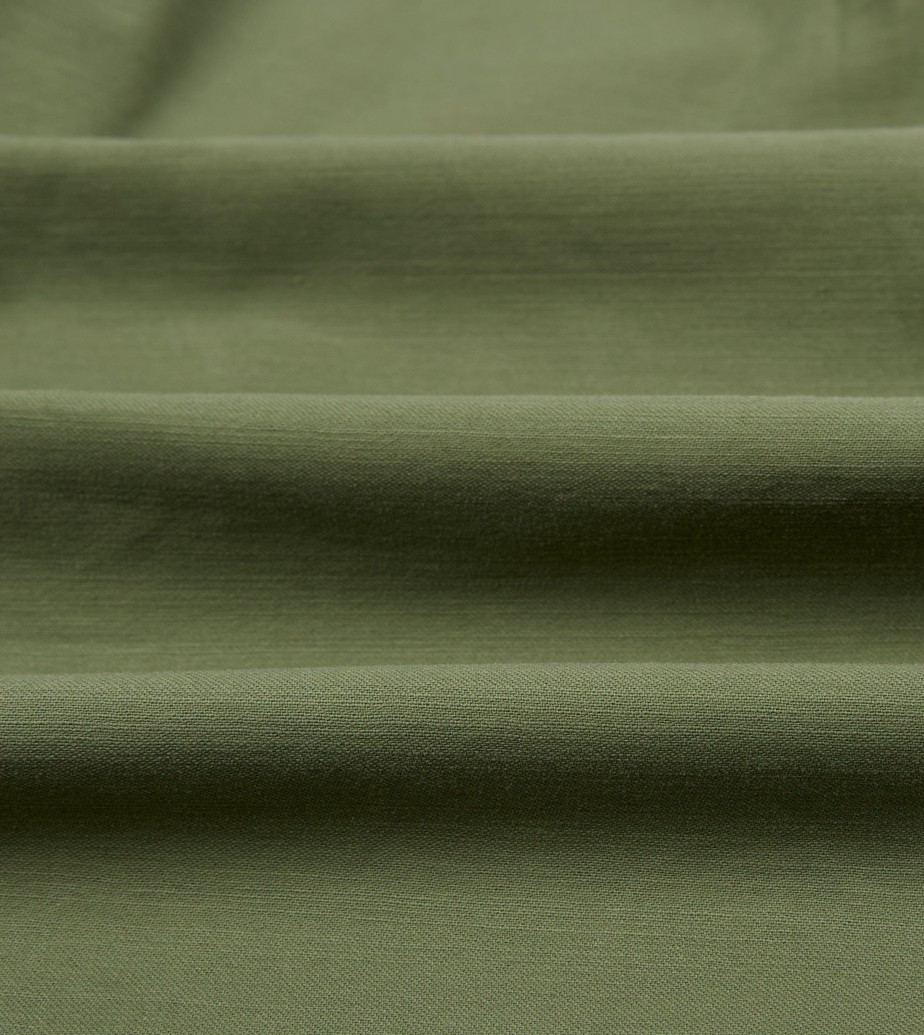 Green Satin Cotton Popover Work Shirt - Image 4