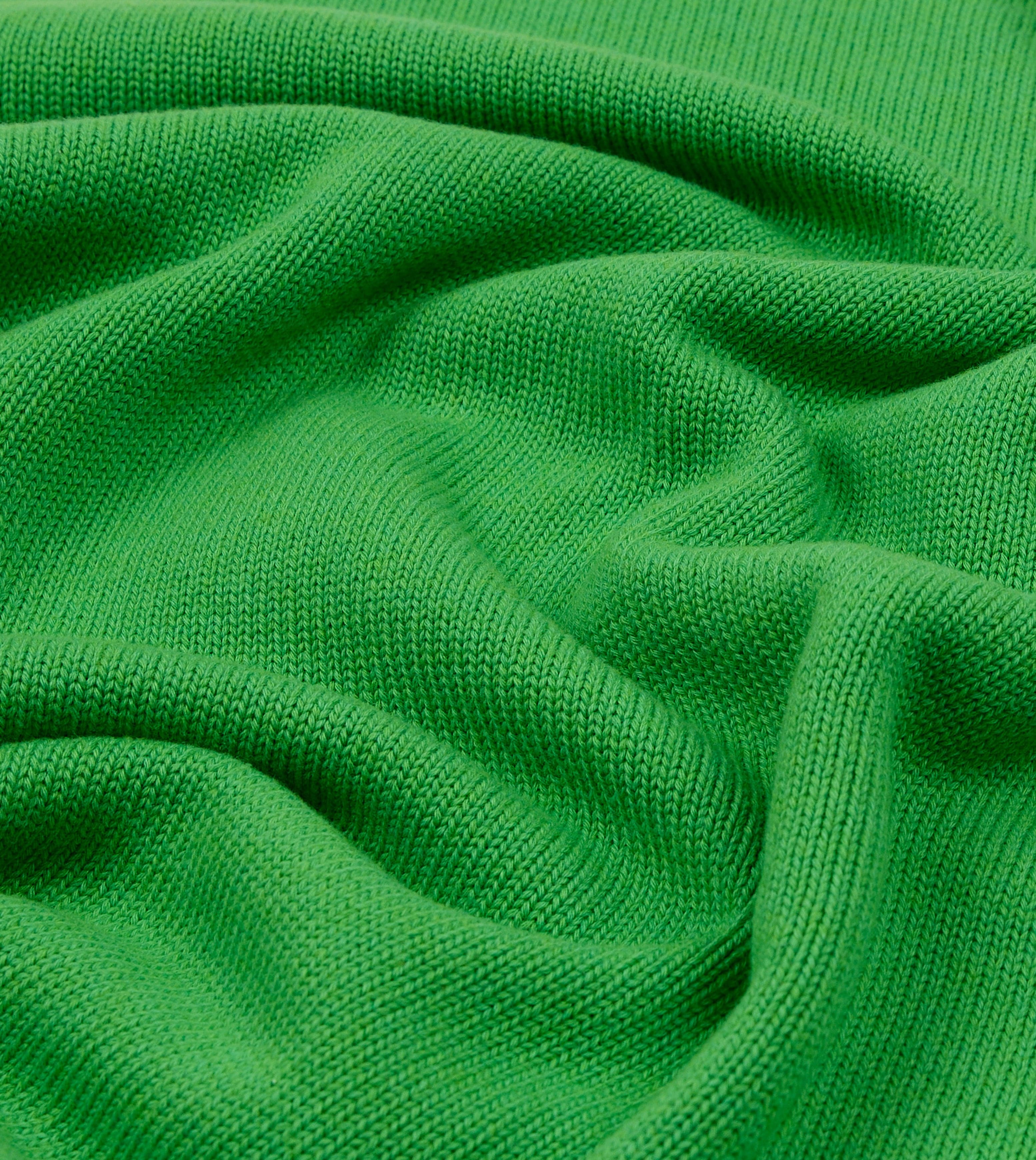 Green Wool-Cotton Knit Sweatshirt - Image 3