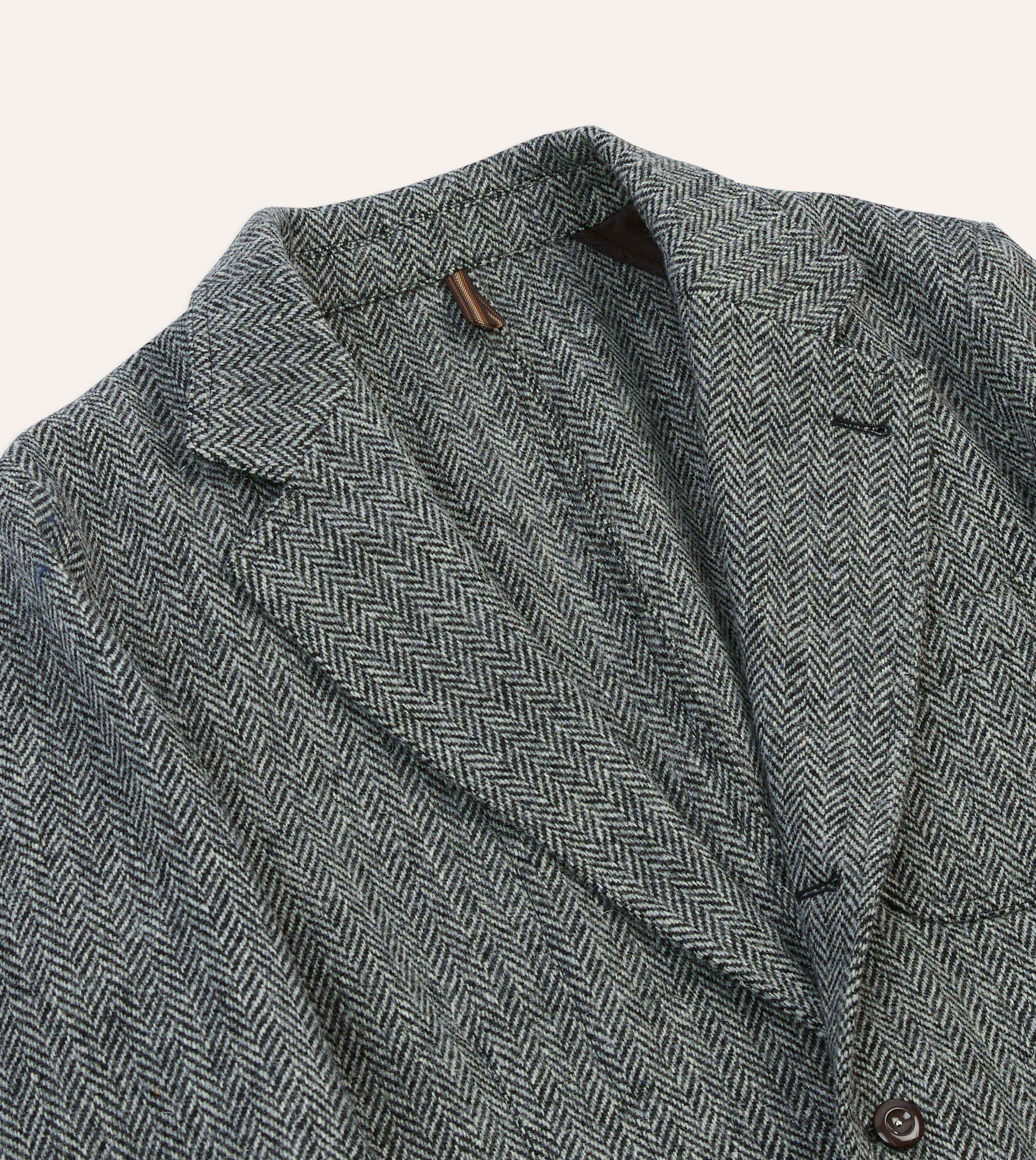 Grey Herringbone Harris Tweed Games Blazer Mk. VII - Image 4