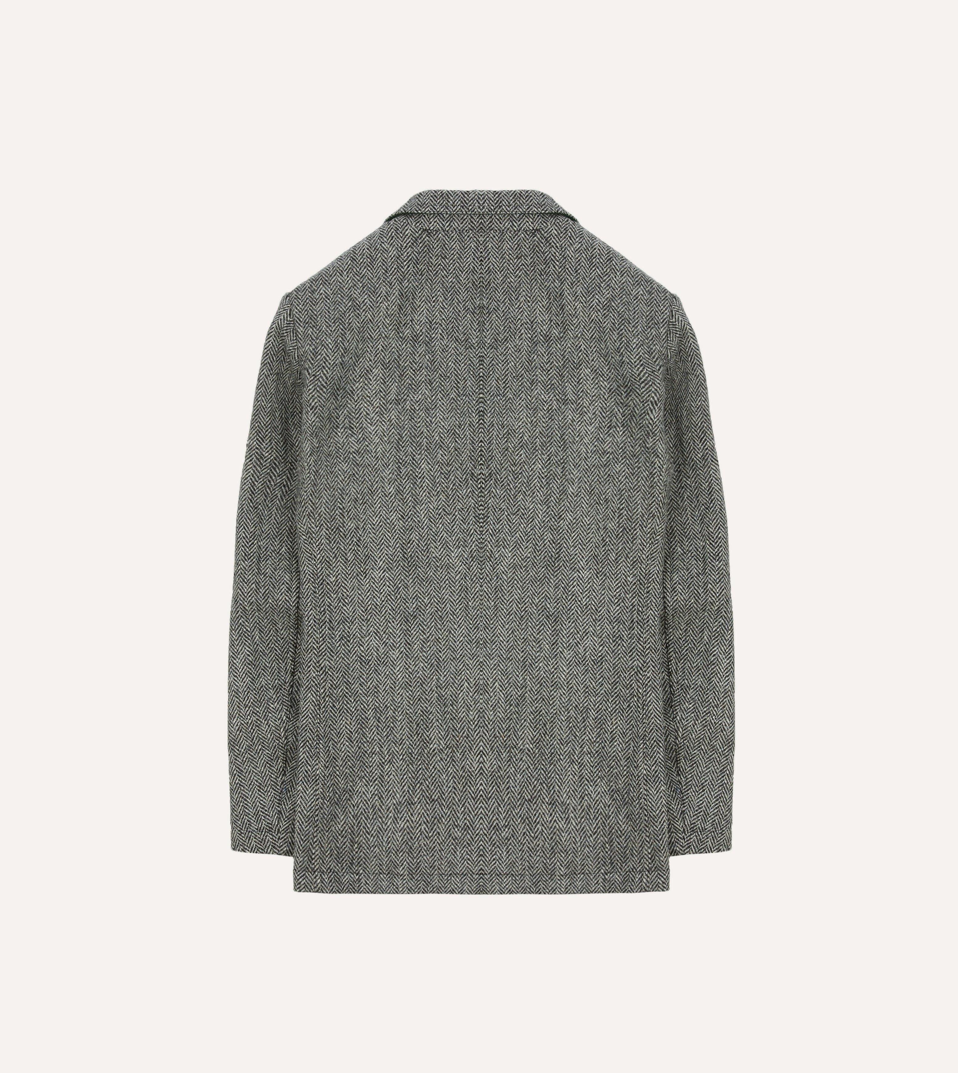 Grey Herringbone Harris Tweed Games Blazer Mk. VII - Image 9