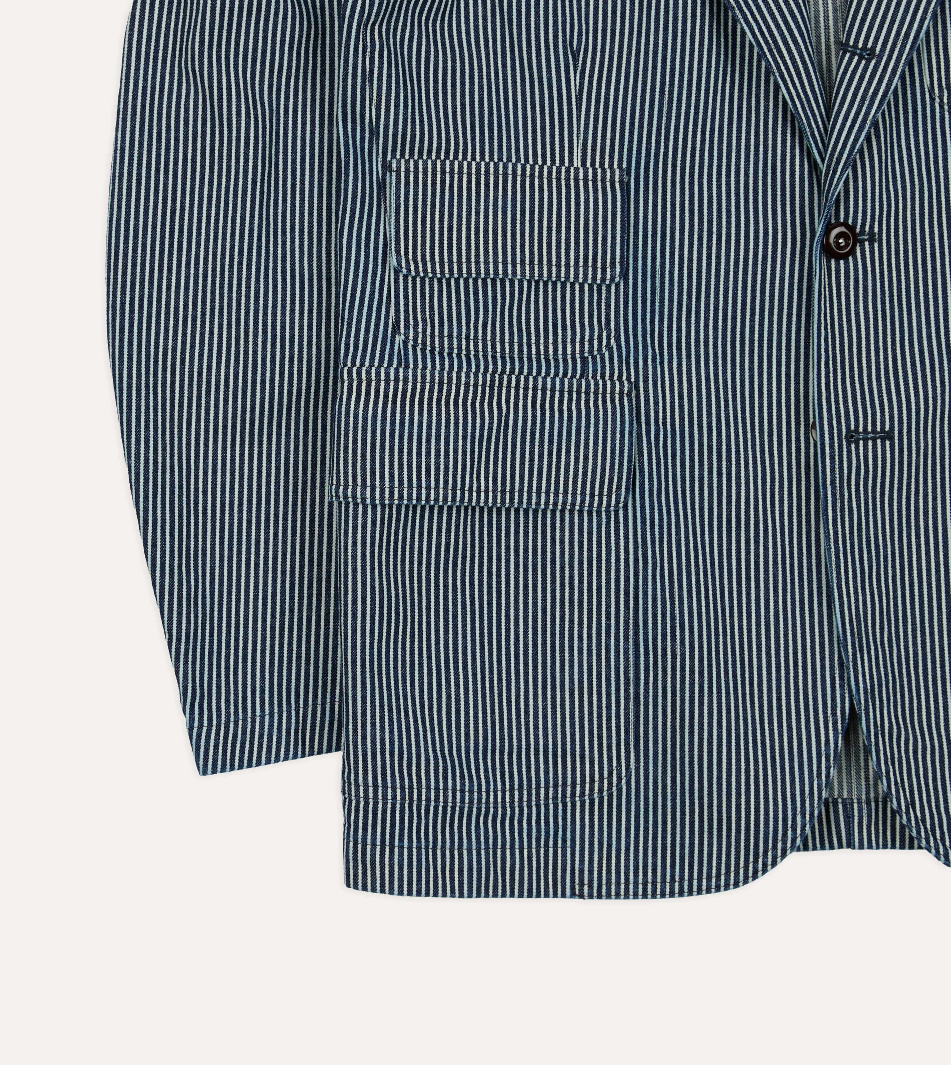 Indigo Hickory Stripe Games Blazer Mk. IV - Image 7