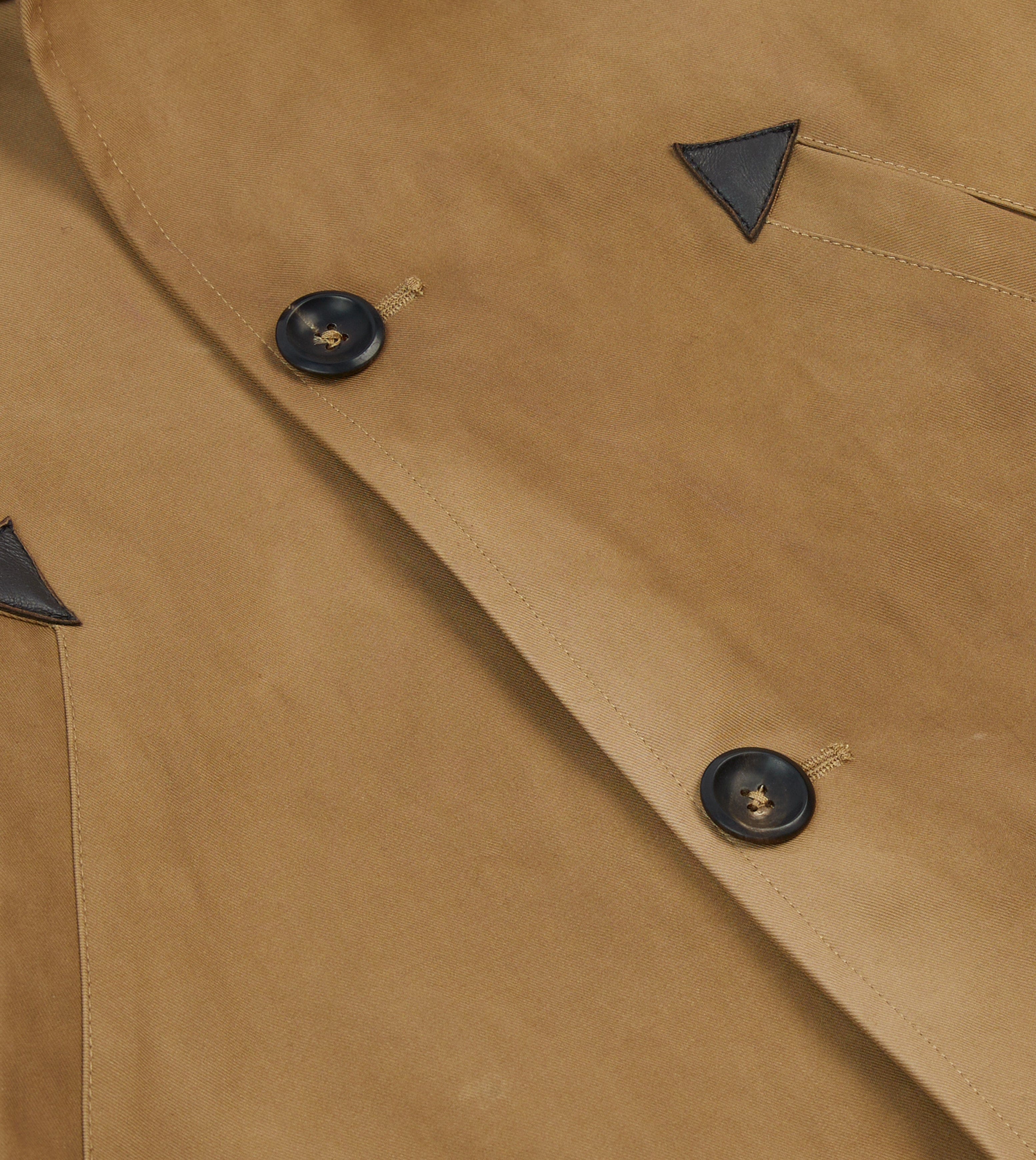 Light Brown Cotton Gabardine Barn Jacket - Image 7