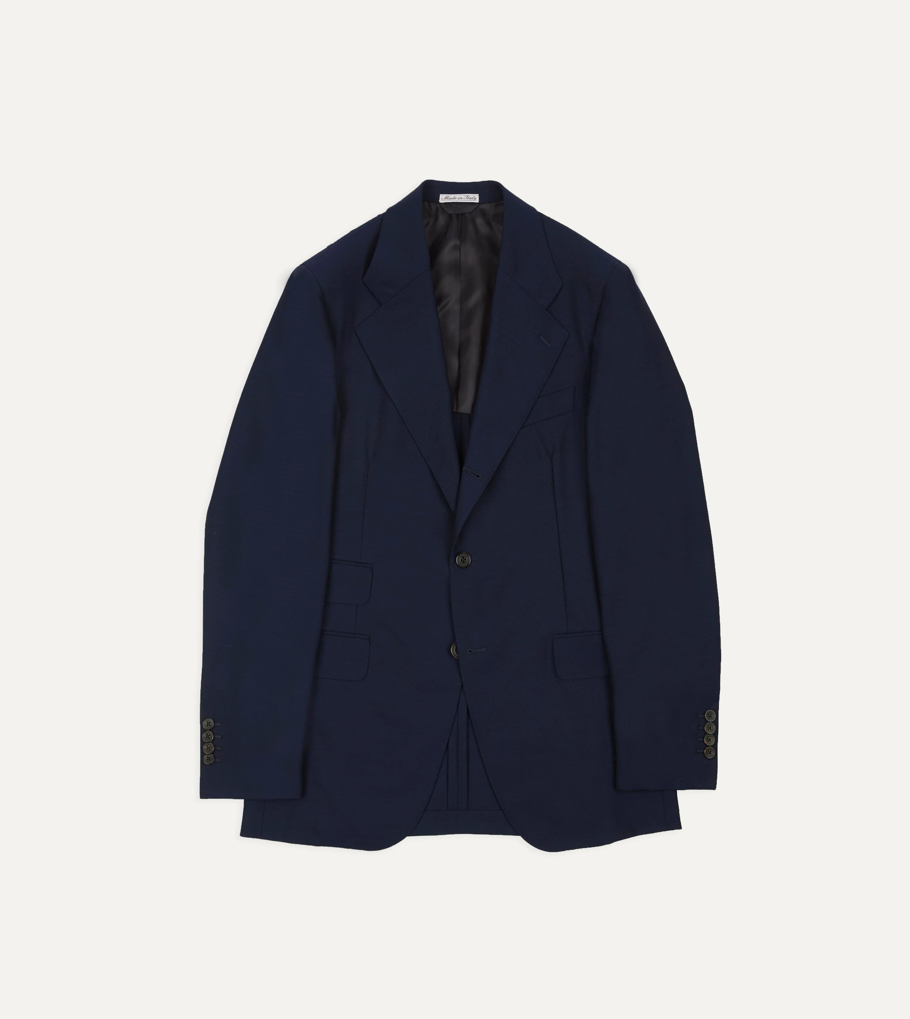 Light Navy Fresco Lite® Wool Tailored Jacket