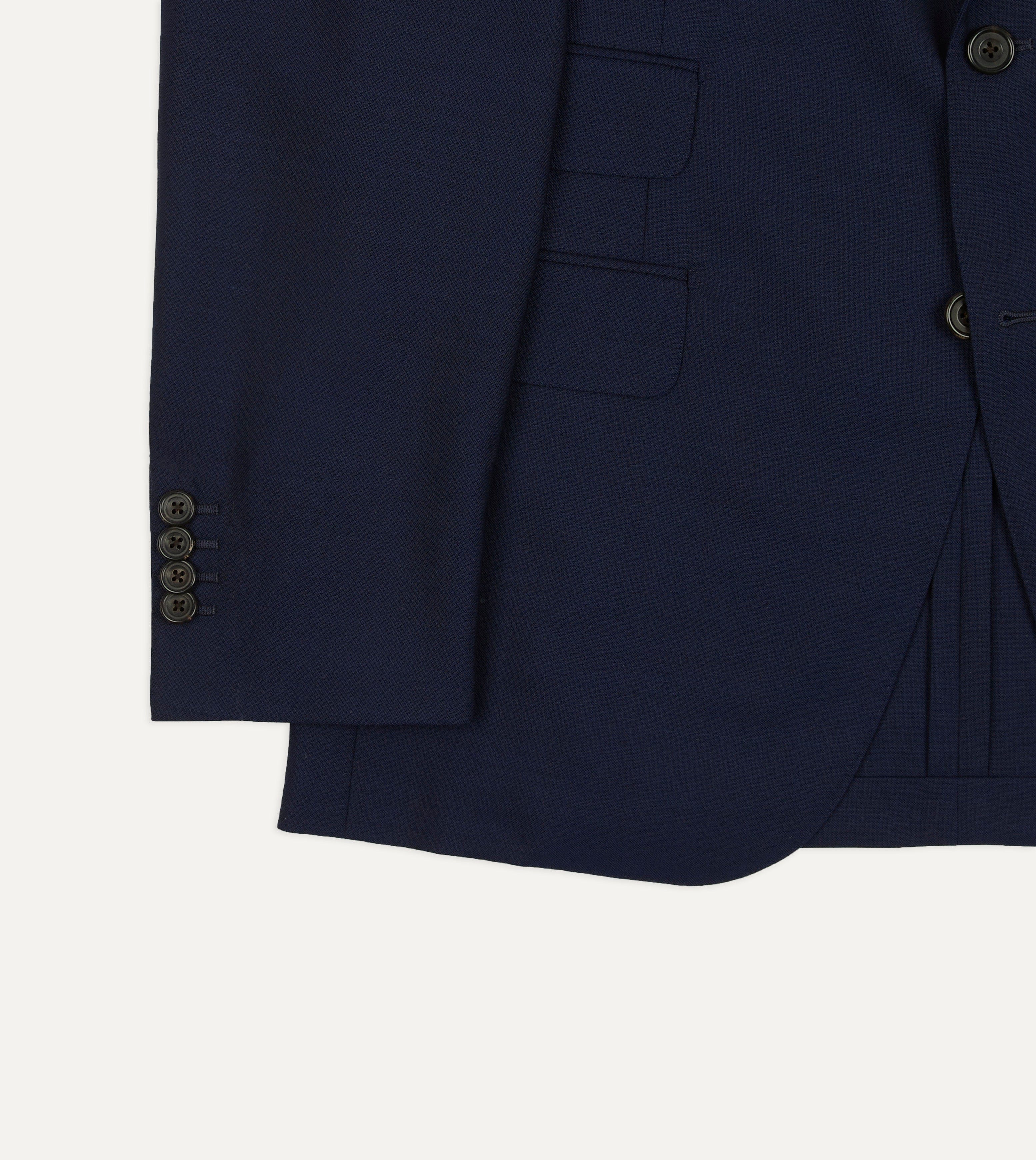 Light Navy Fresco Lite® Wool Tailored Jacket - Image 6