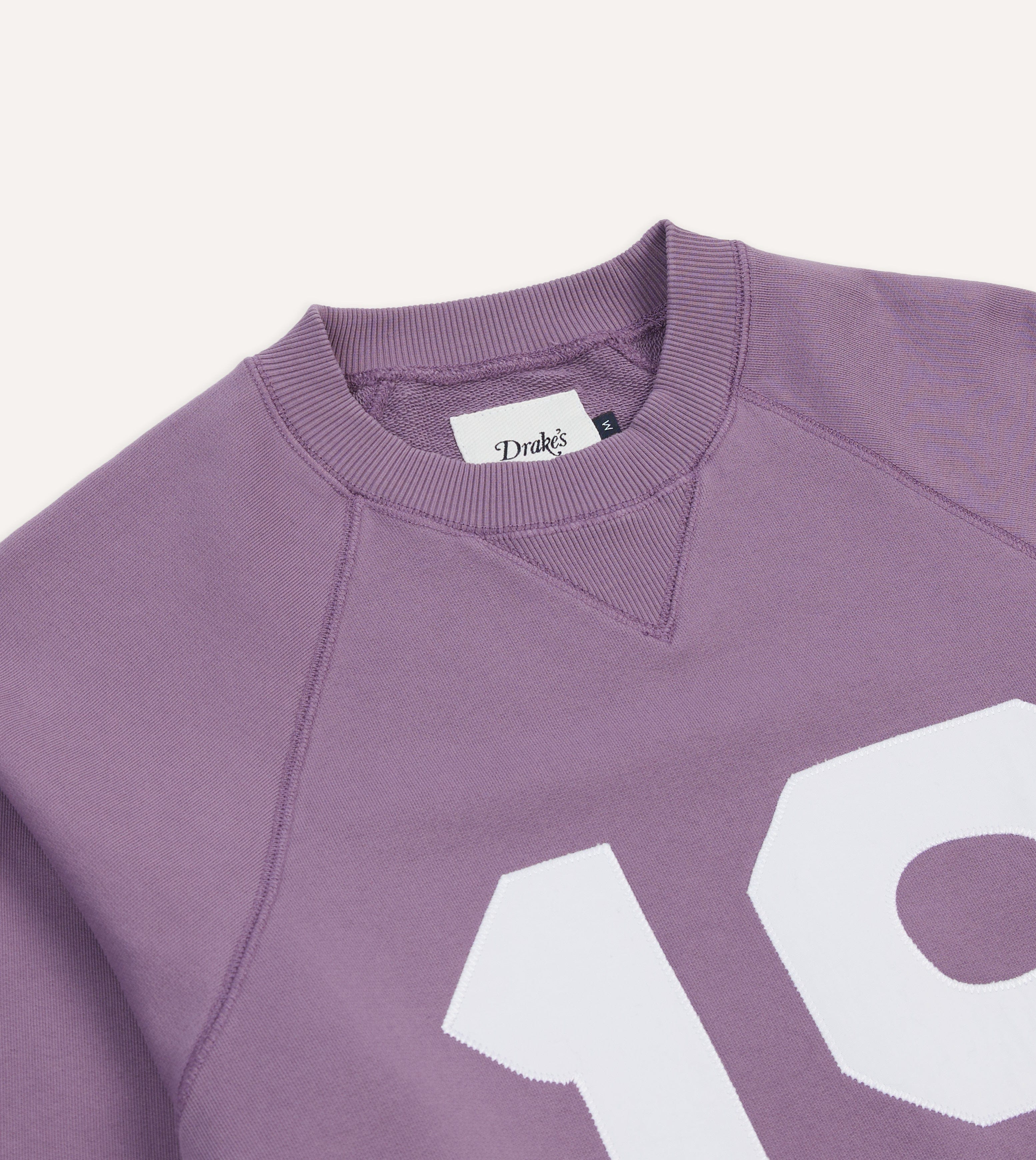 Lilac ‘1977’ Appliqué Cotton Sweatshirt - Image 4