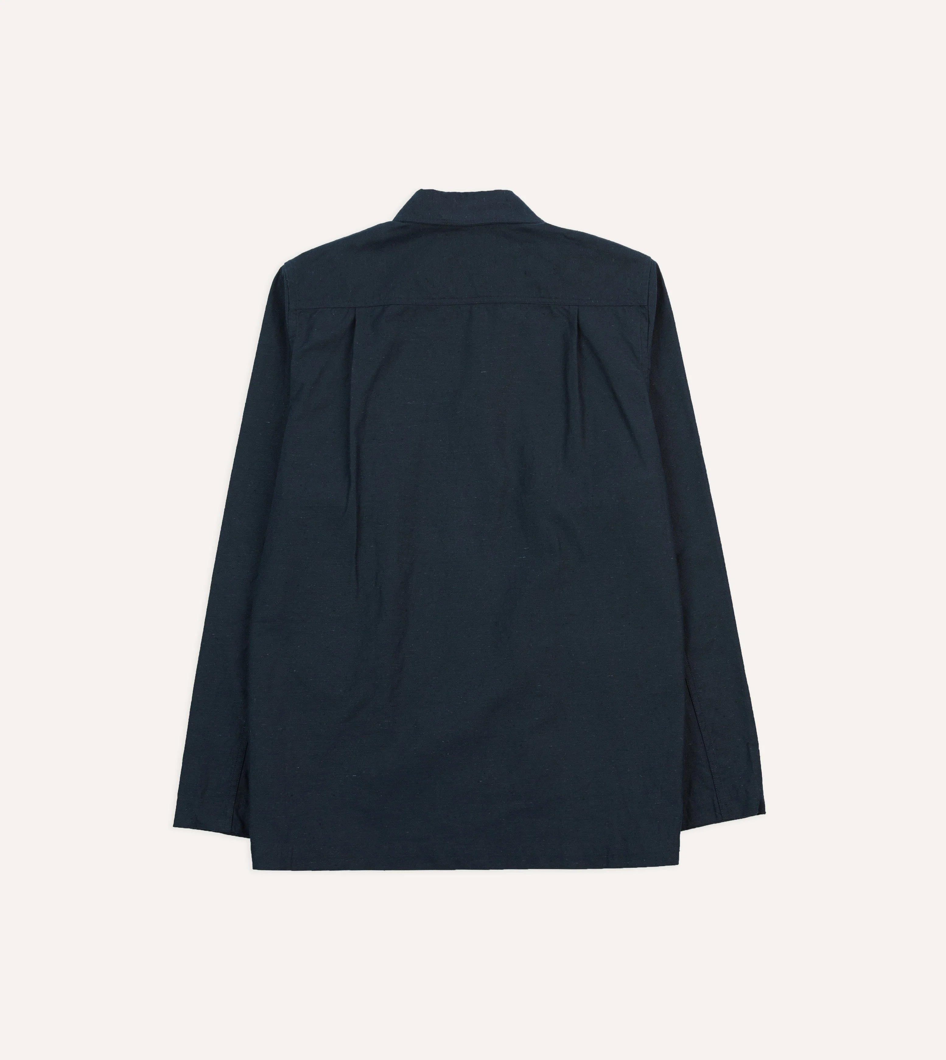 Navy Cotton Overshirt - Image 6