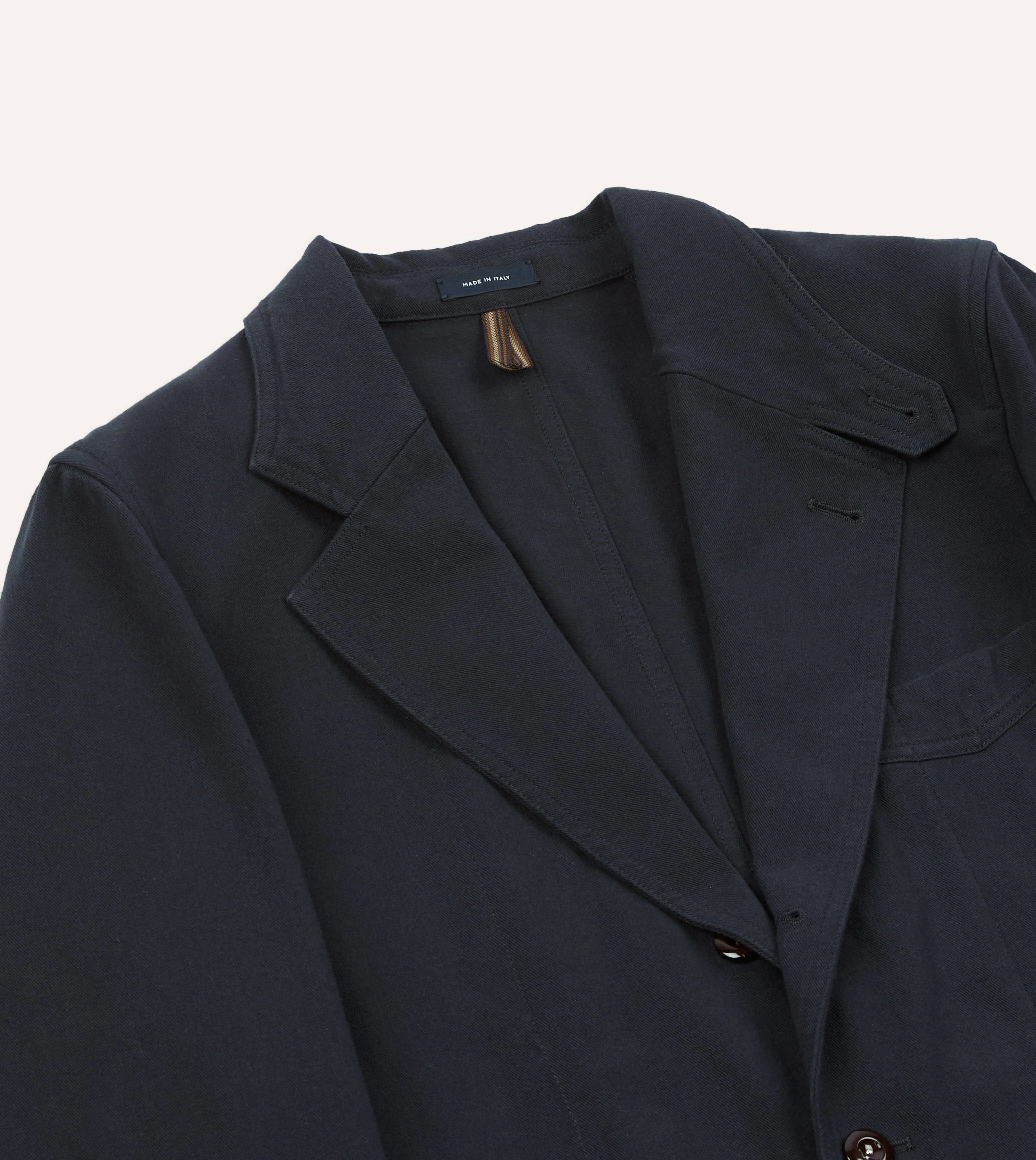 Navy Cotton Twill Field Games Blazer - Image 4