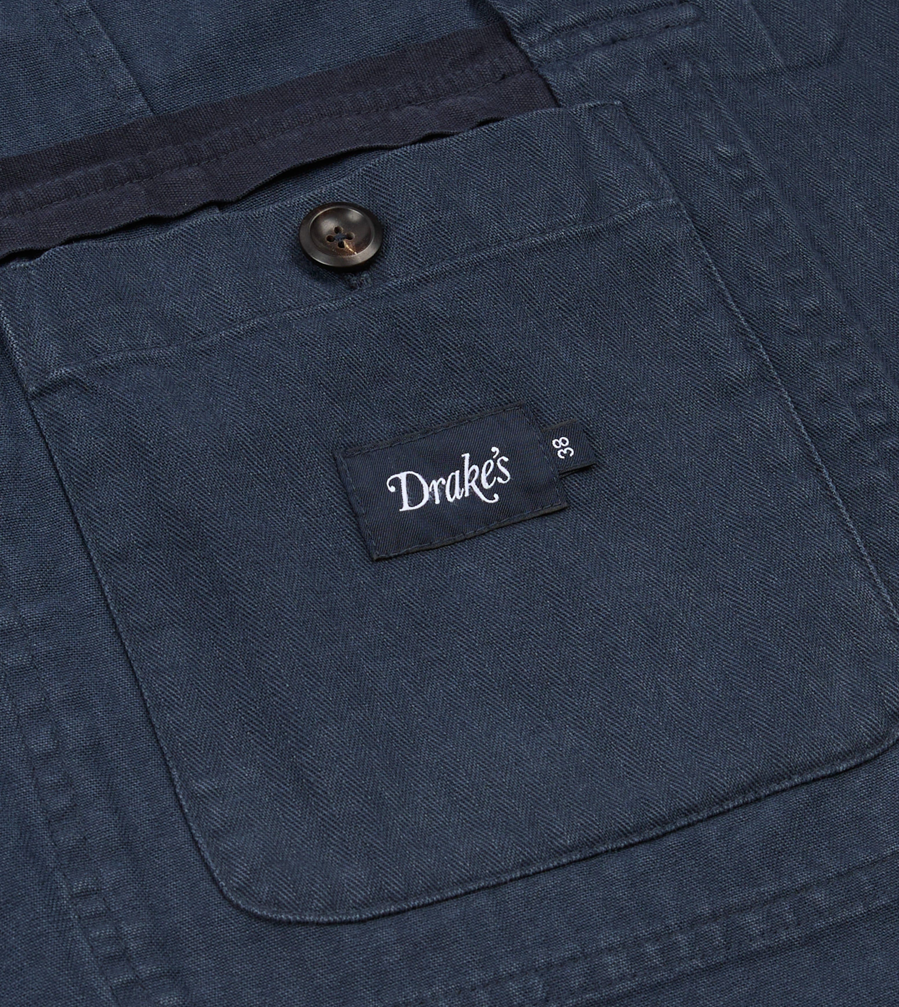 Navy Herringbone Twill Cotton Games Blazer Mk. I - Image 10