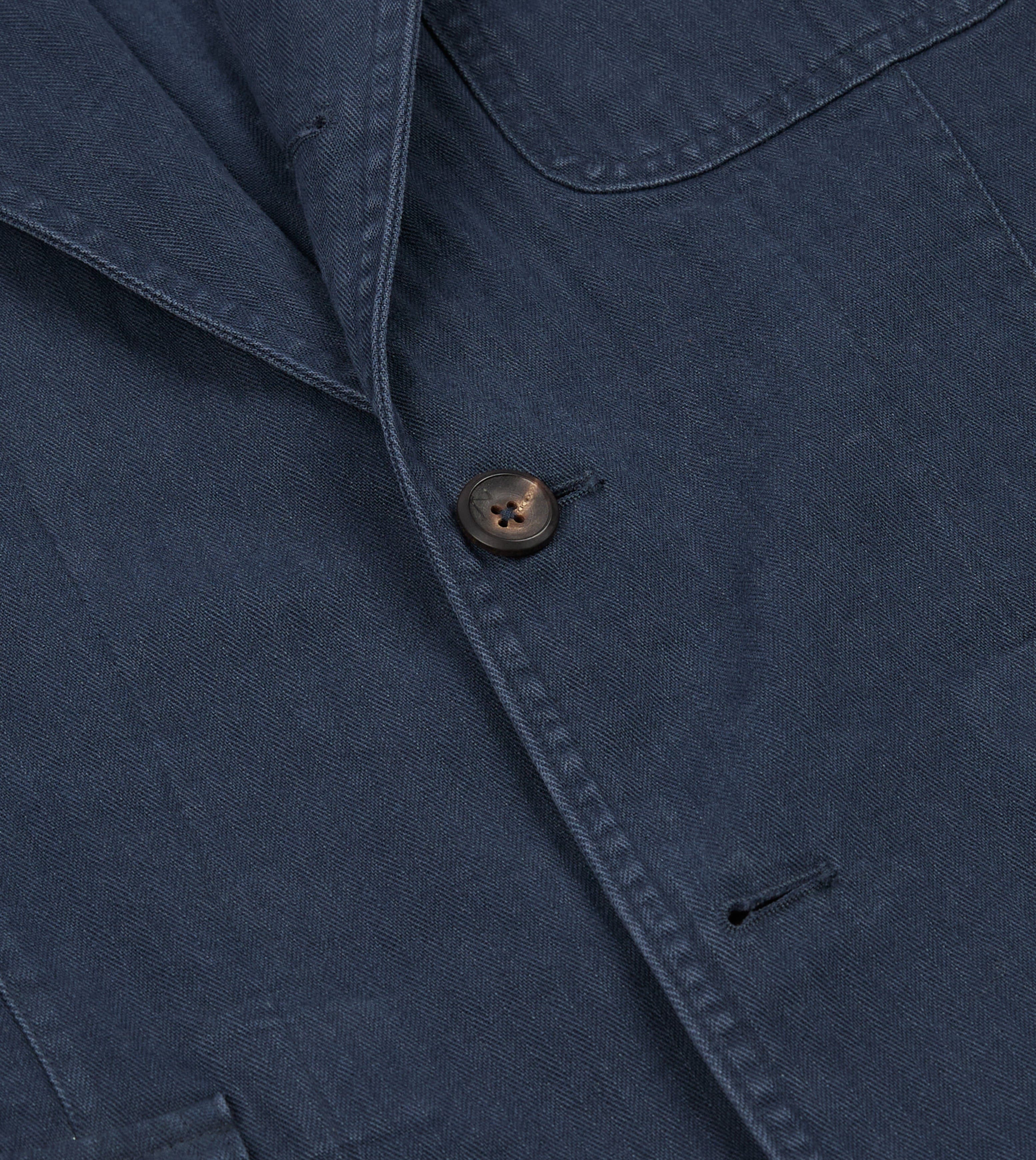 Navy Herringbone Twill Cotton Games Blazer Mk. I - Image 8