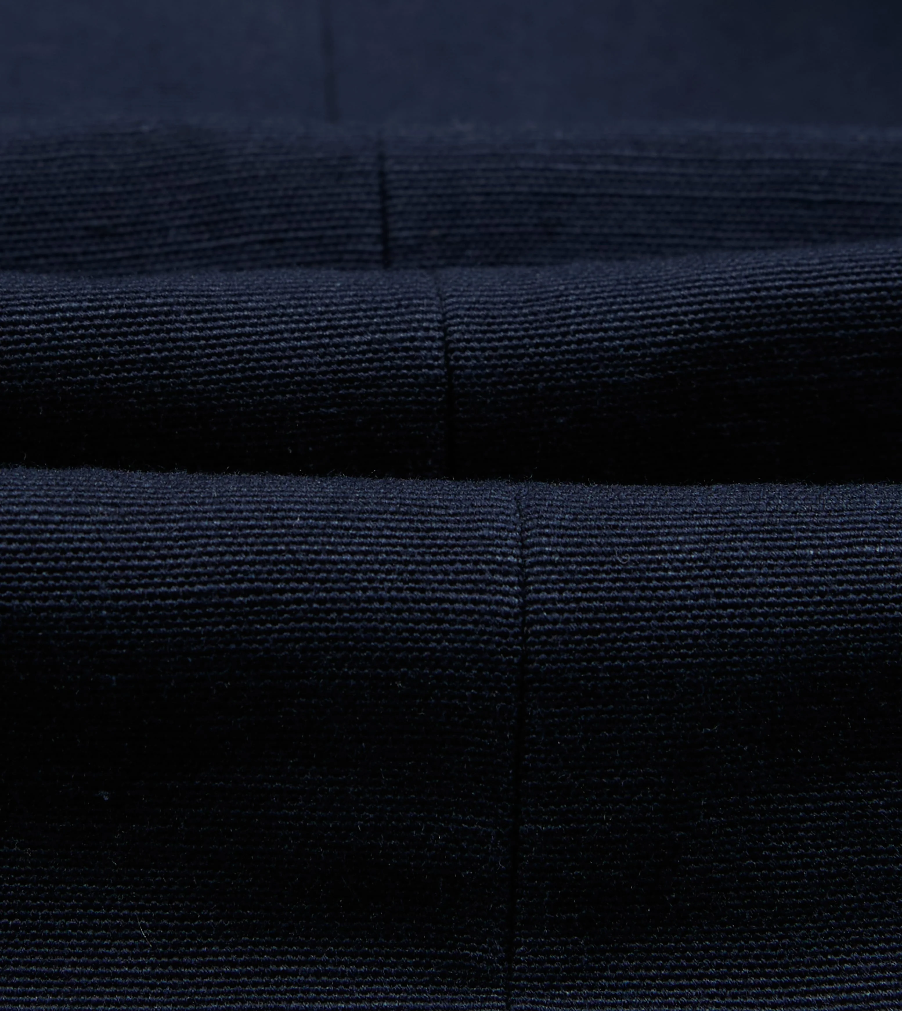 Navy Linen-Cotton Double-Breasted Tailored Jacket - Image 2