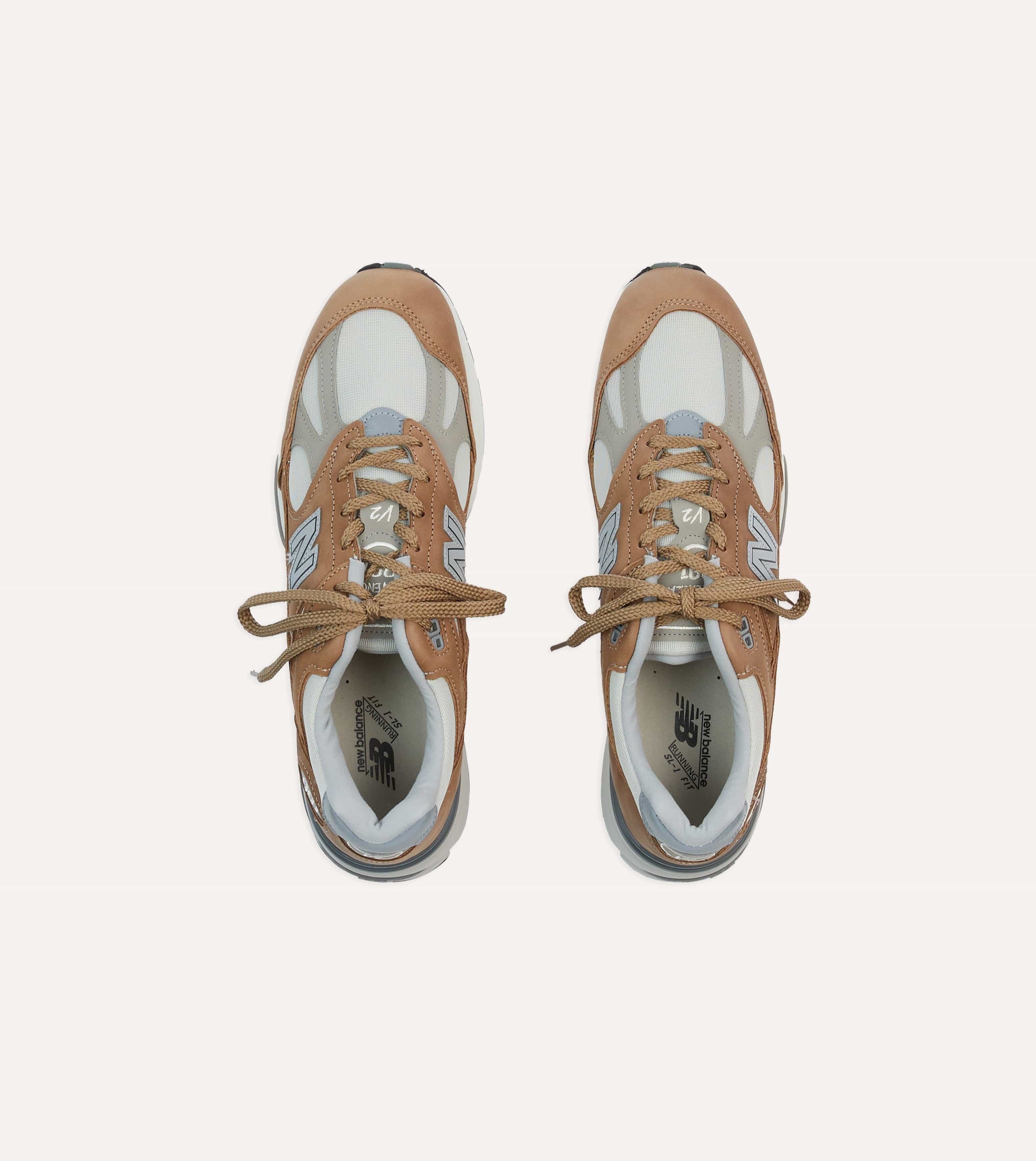 New Balance Coco Mocca Made in UK 991v2 Trainers - Image 4
