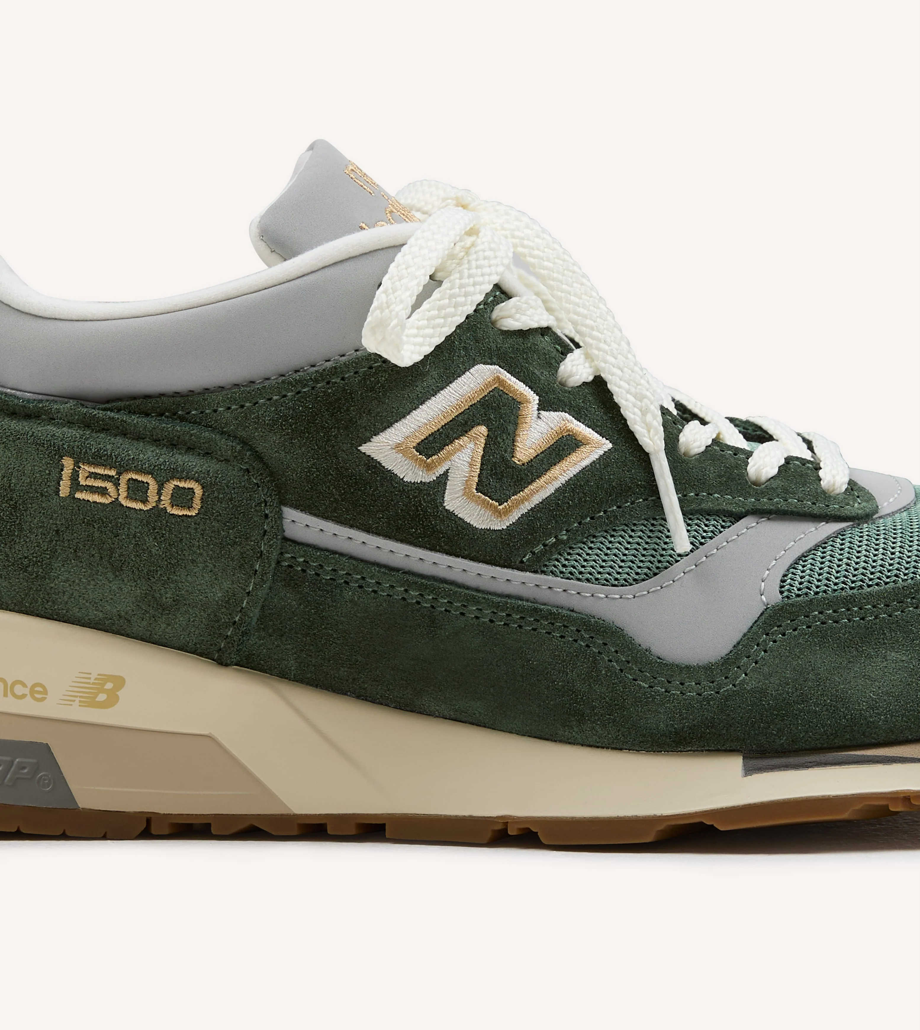 New Balance 'Vintage Sports' Kombu Green and Sea Spray Made in UK 1500v1 Trainers - Image 3
