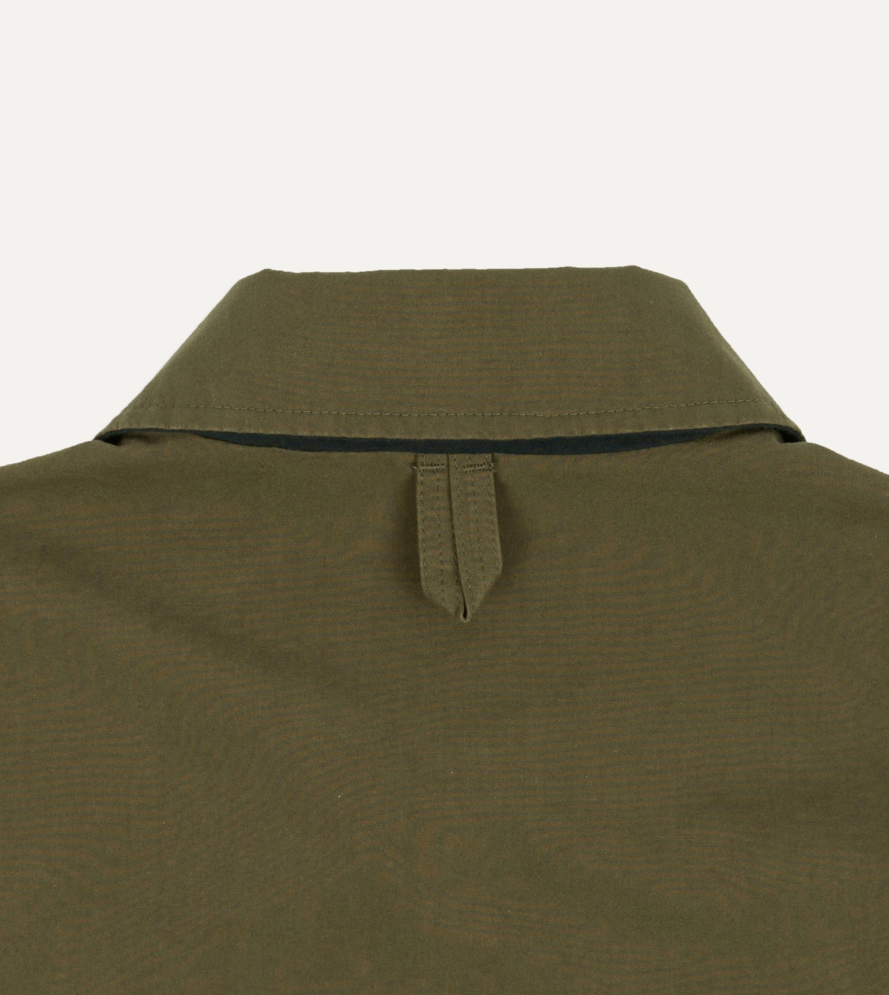 Olive and Navy Reversible Cotton Blouson Jacket - Image 9