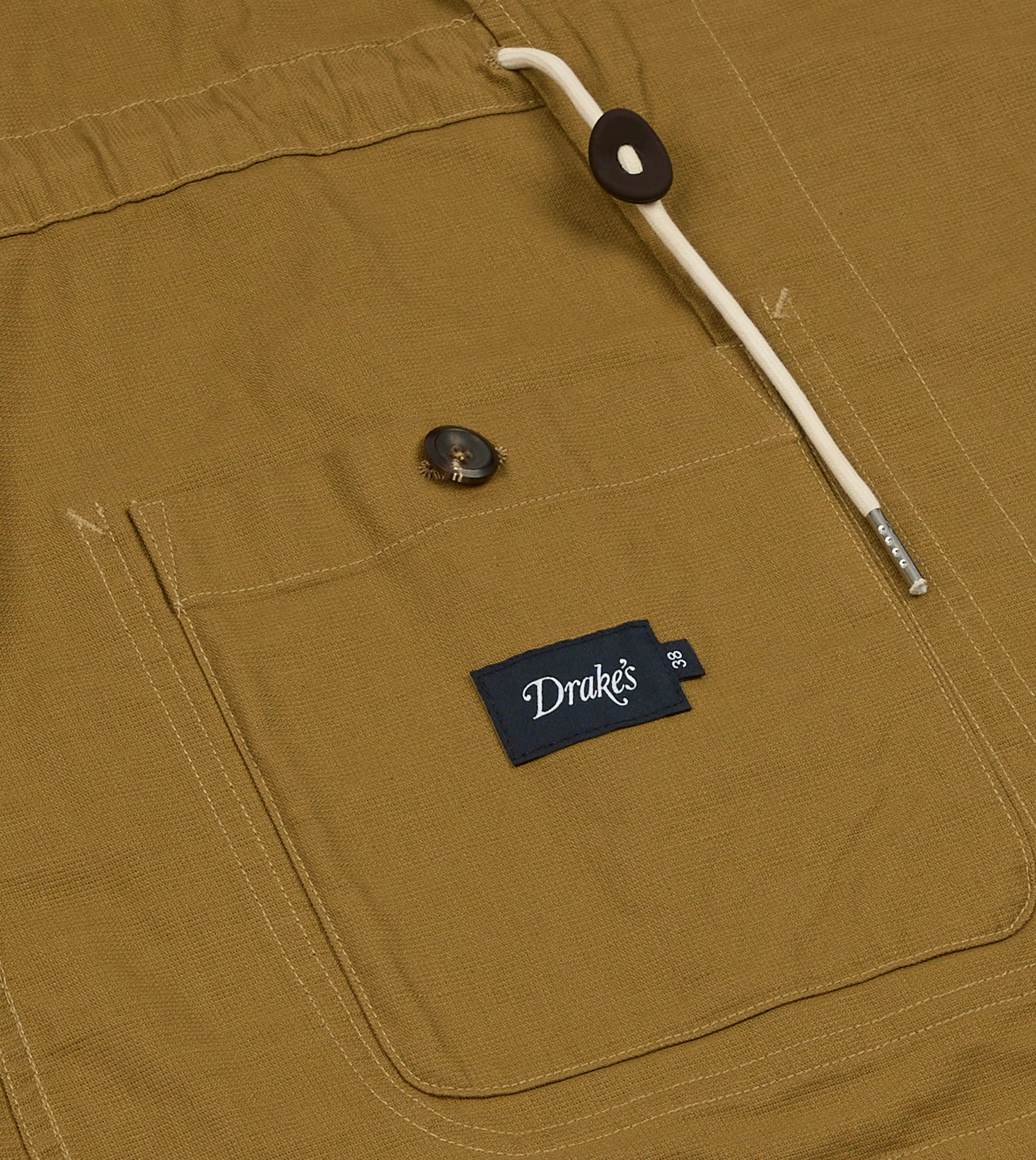 Olive Cotton Drawstring Games Blazer - Image 6
