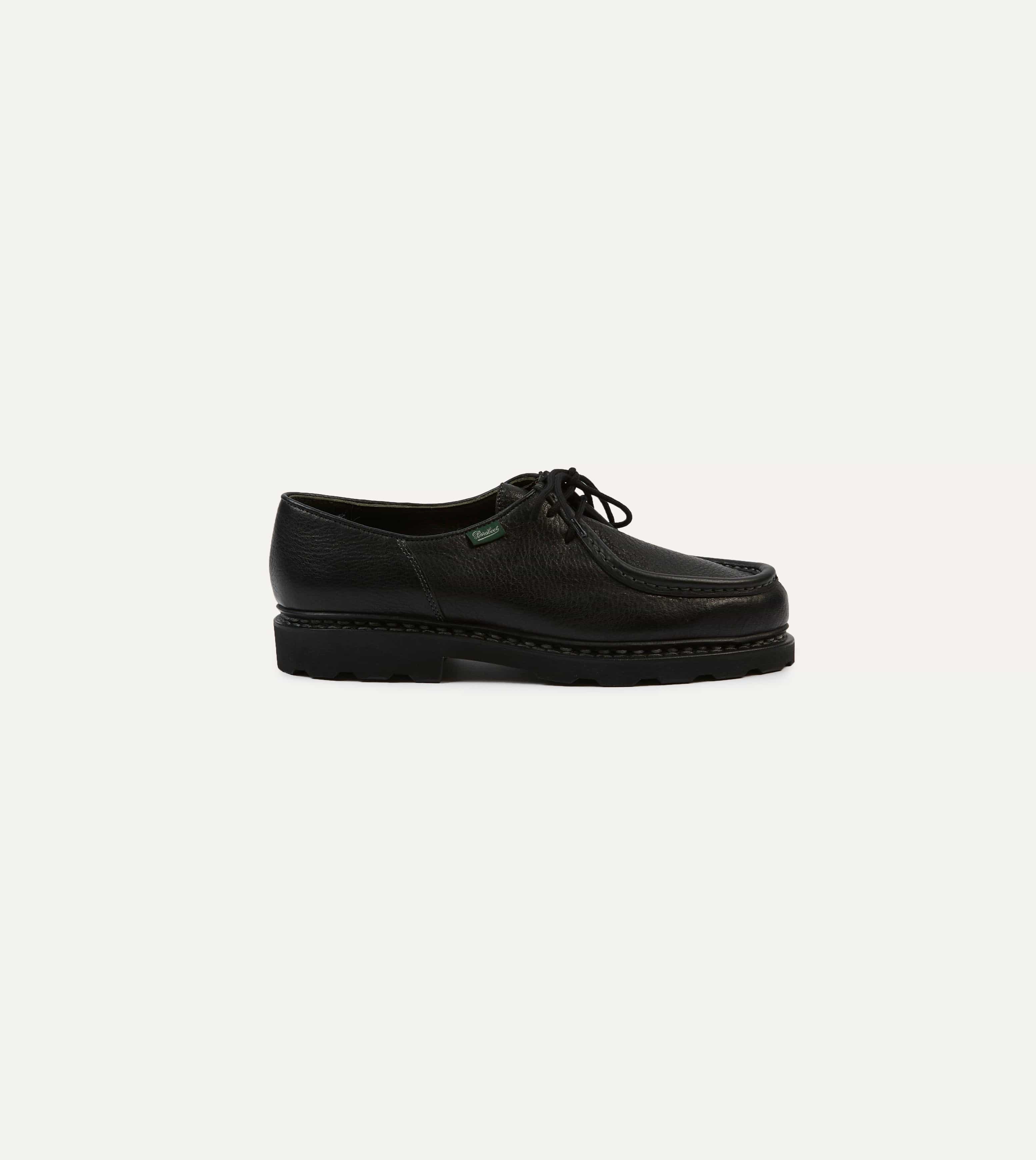 Paraboot Michael Noir Deer Leather Derby Shoe - Image 6