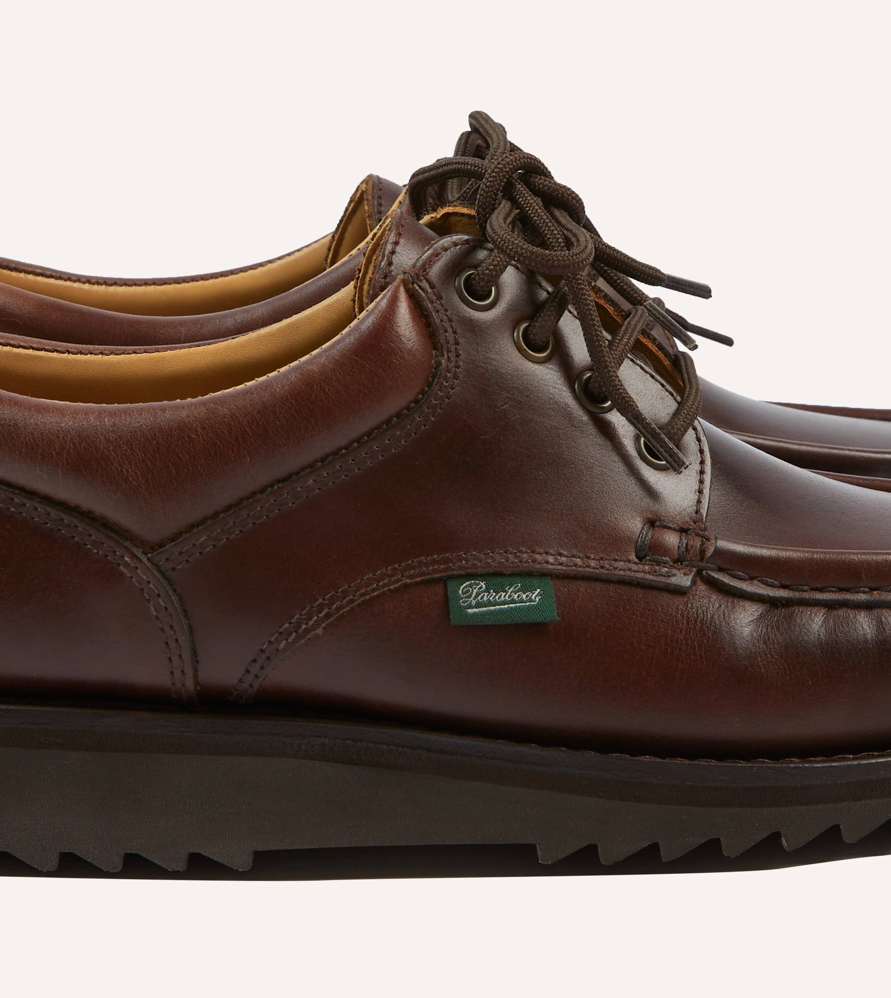 Paraboot Thiers Brown Calf Leather Derby Shoe - Image 3