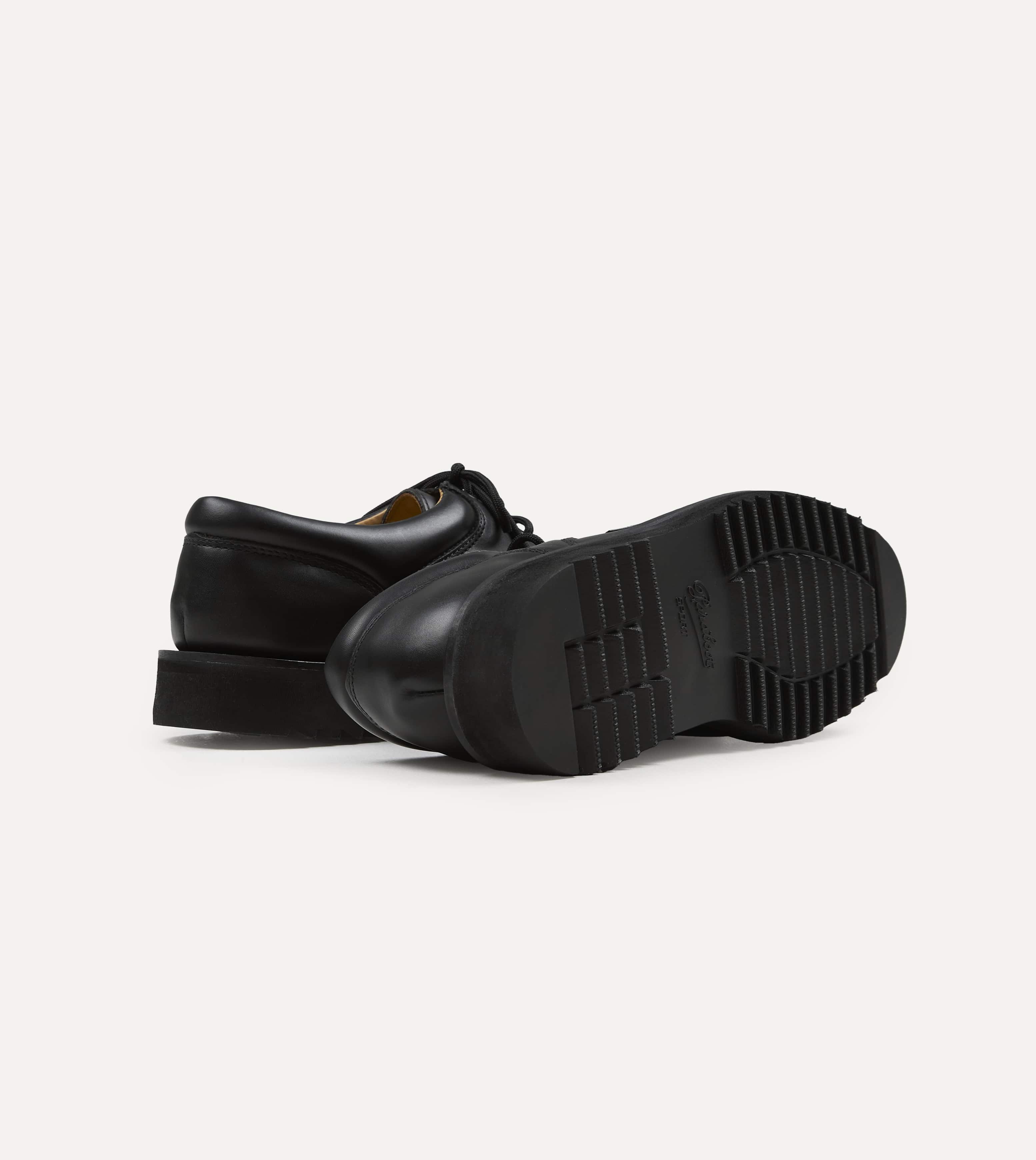 Paraboot Thiers Noir Black Leather Derby Shoe - Image 2