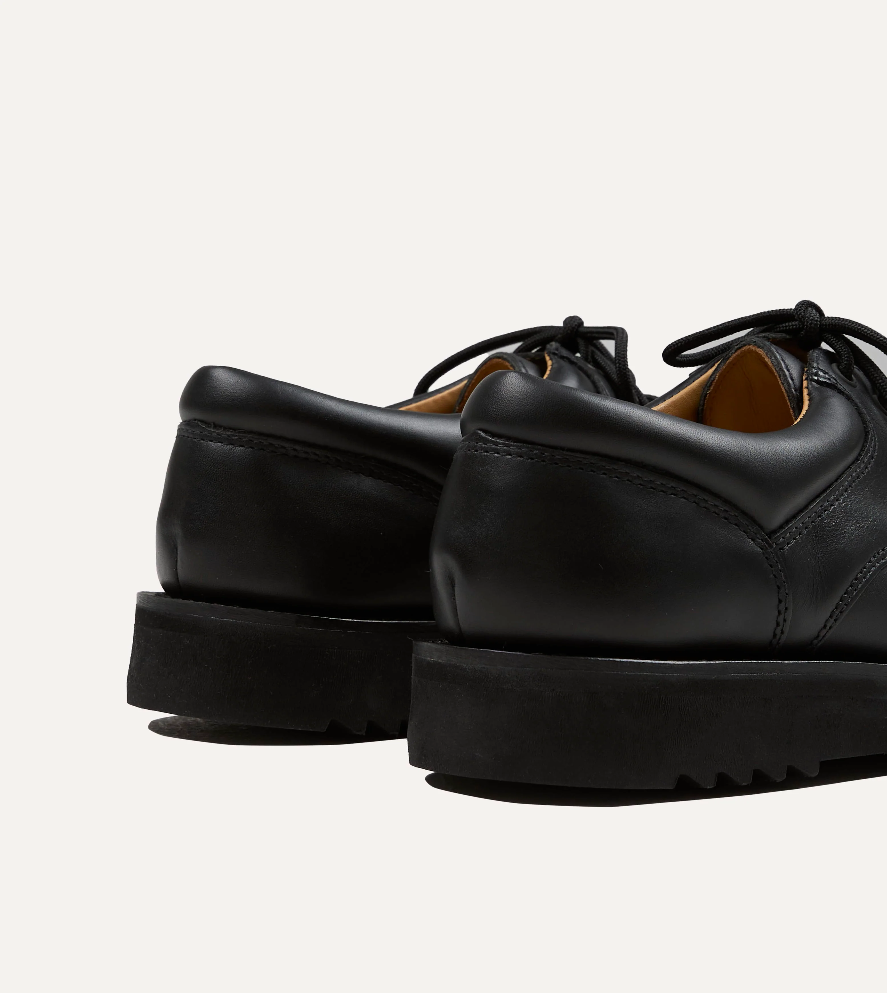 Paraboot Thiers Noir Black Leather Derby Shoe - Image 5