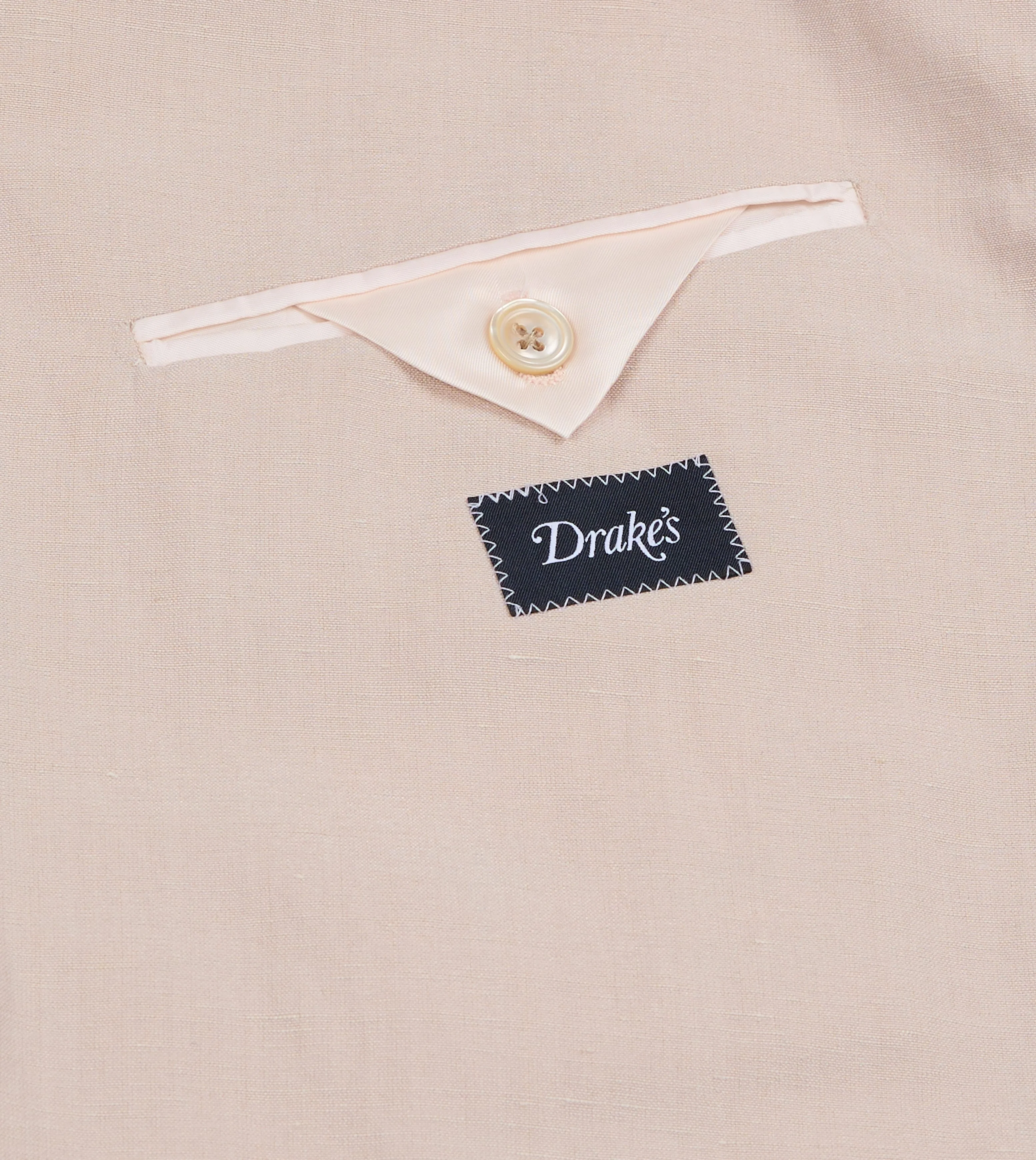 Pink Tussah Silk-Linen Double-Breasted Tailored Jacket - Image 7
